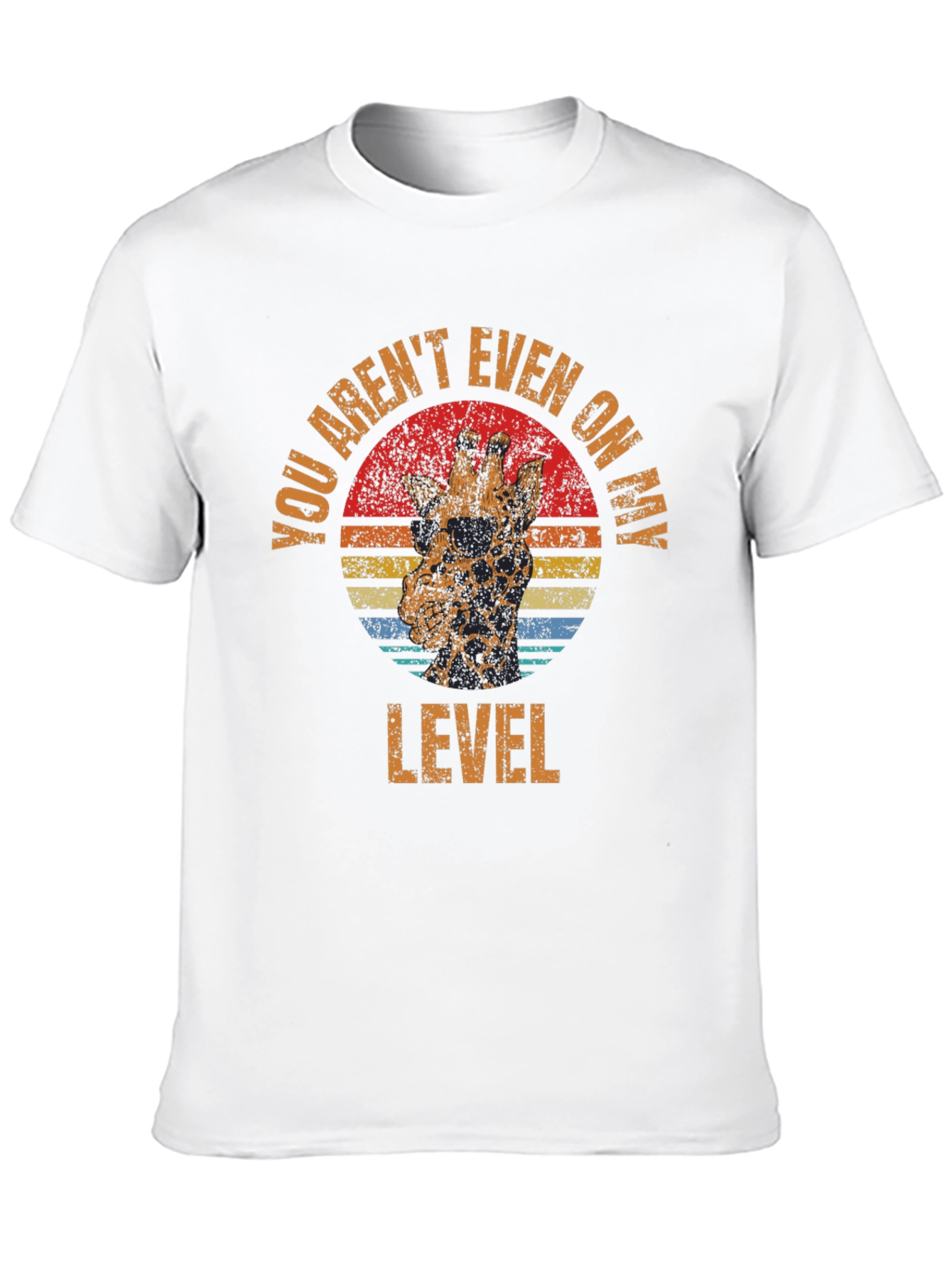 Black Funny Giraffe T-Shirt - You Aren't Even on My Level view 10