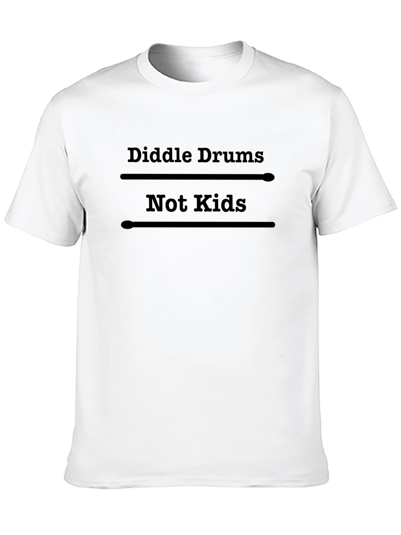 Black Diddle Drums Not Kids Black T-Shirt view 10