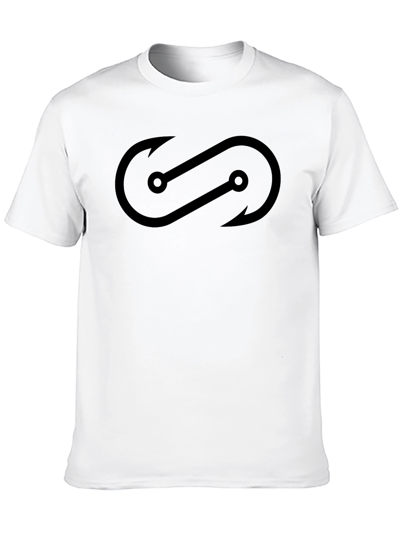 Black Hooked On You T-Shirt - Fishing Design view 10