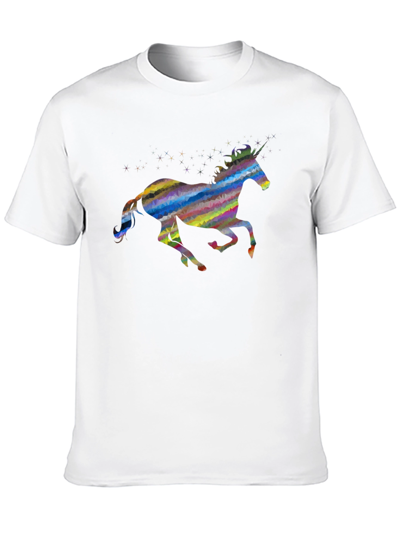 Black Rainbow Unicorn Graphic Tee - Black view 10