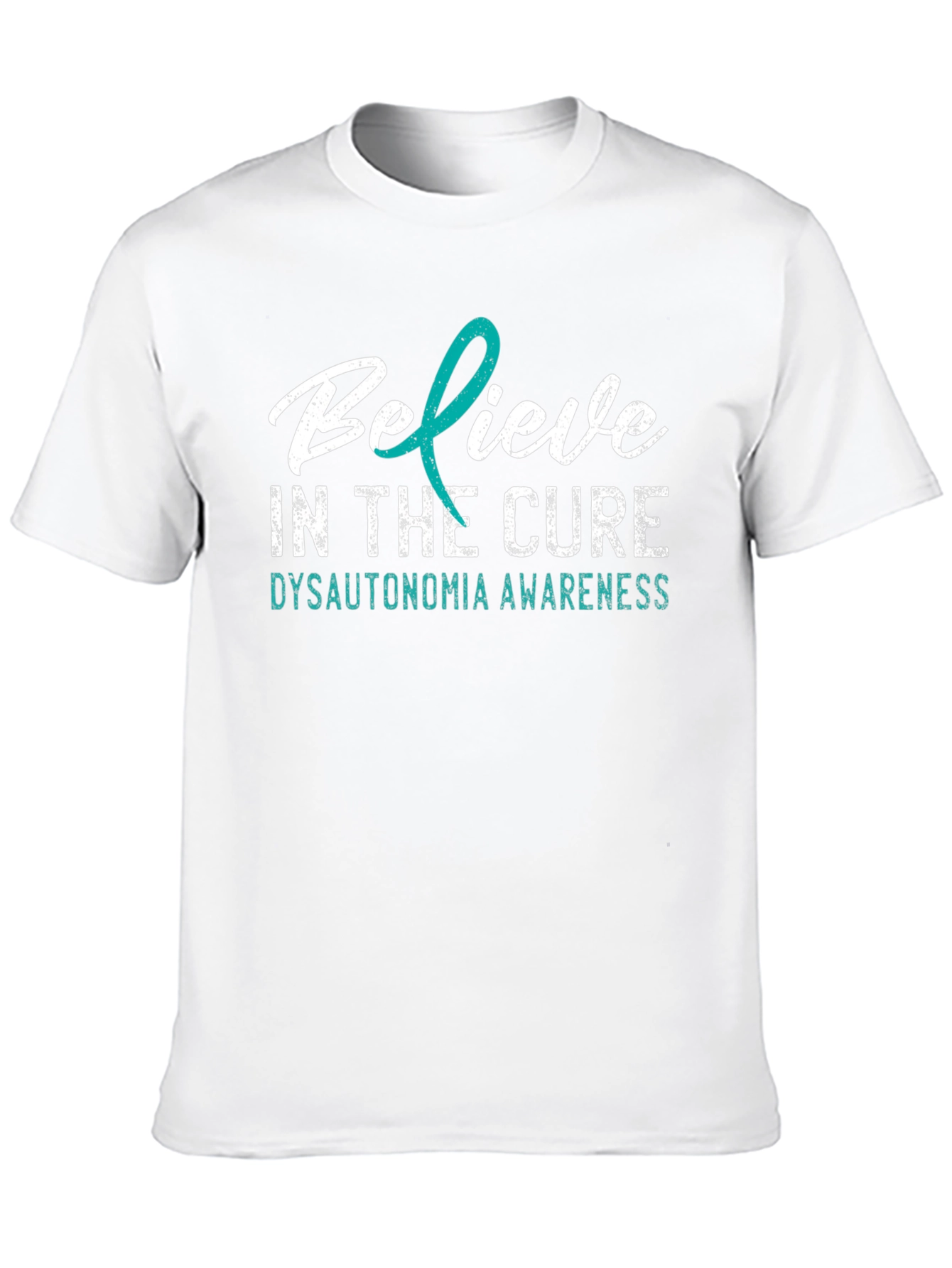 Black Believe In The Cure Dysautonomia Awareness T-Shirt view 10