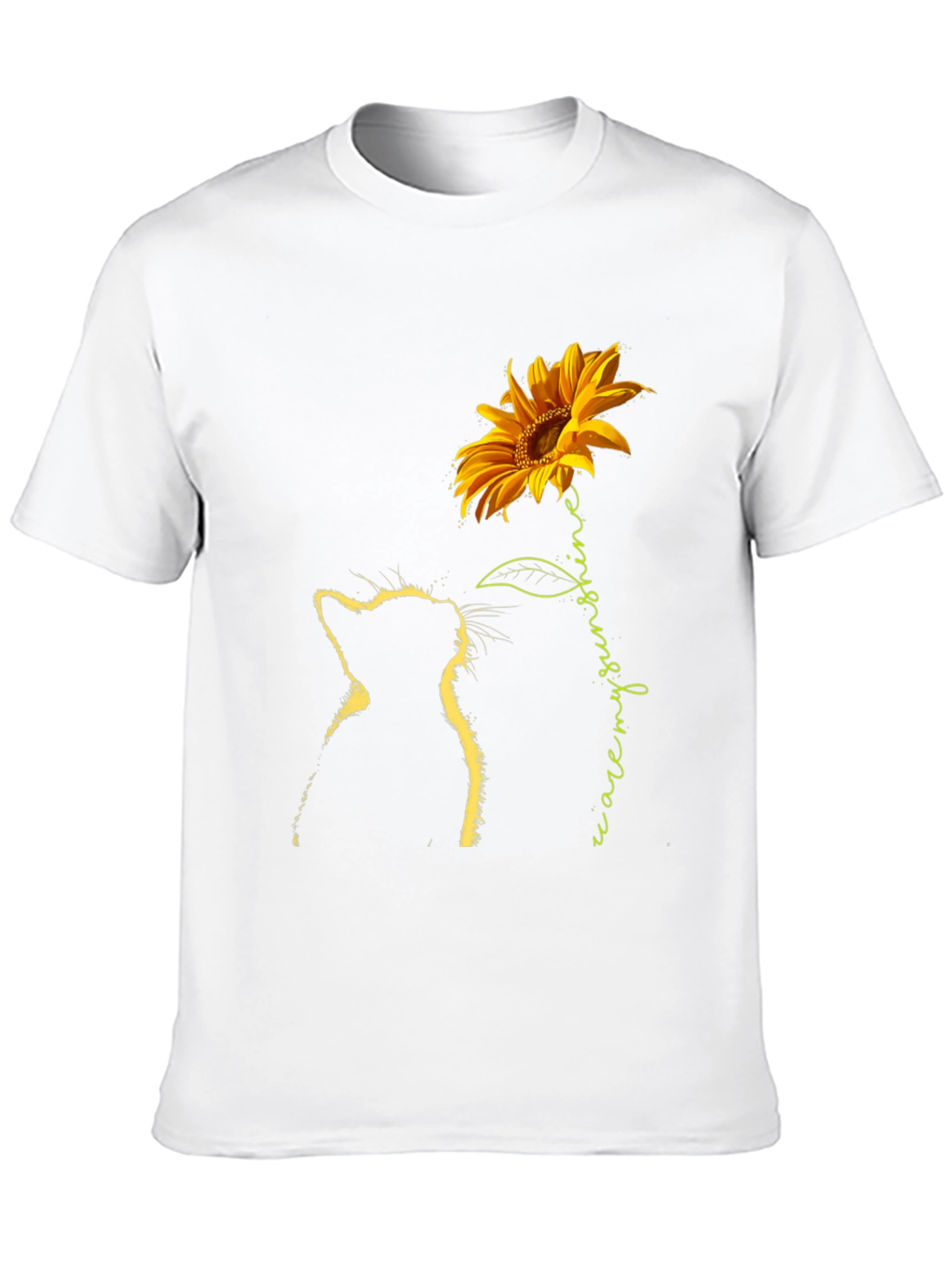 Black Cat & Sunflower Graphic Tee - Black view 10