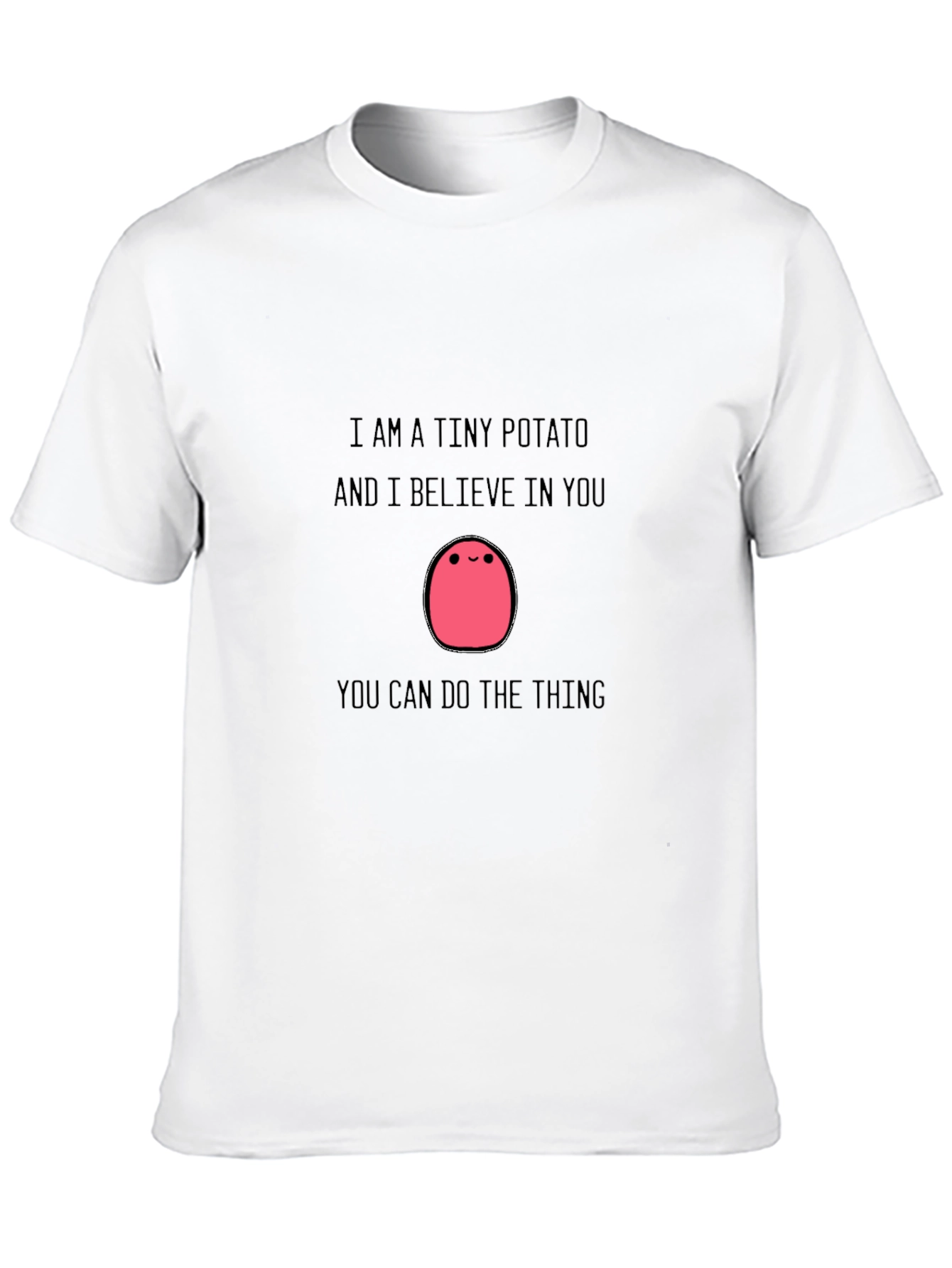 Black Tiny Potato Motivational T-Shirt view 10