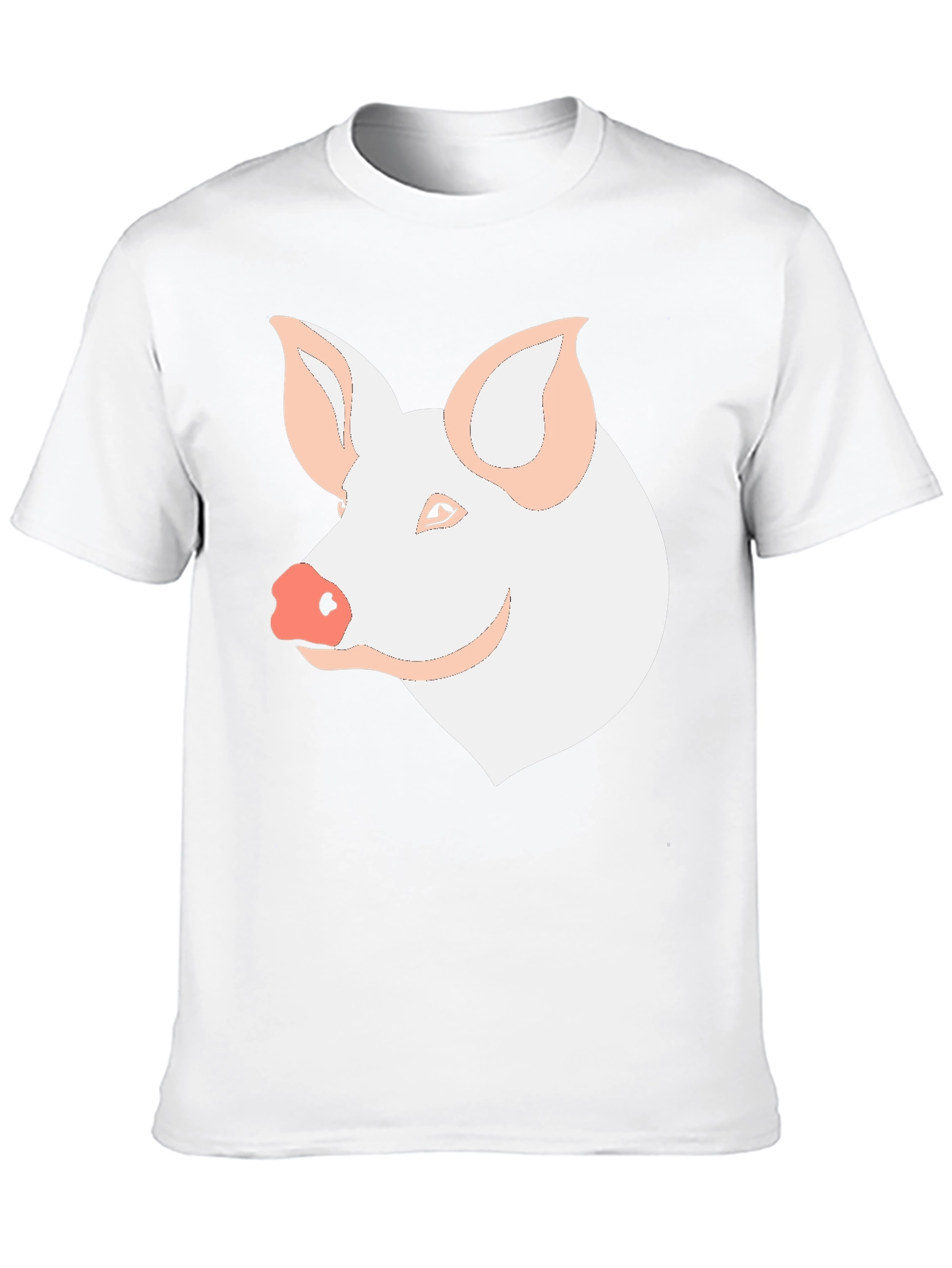 Black Pig Graphic T-Shirt - Black Crew Neck Tee view 10