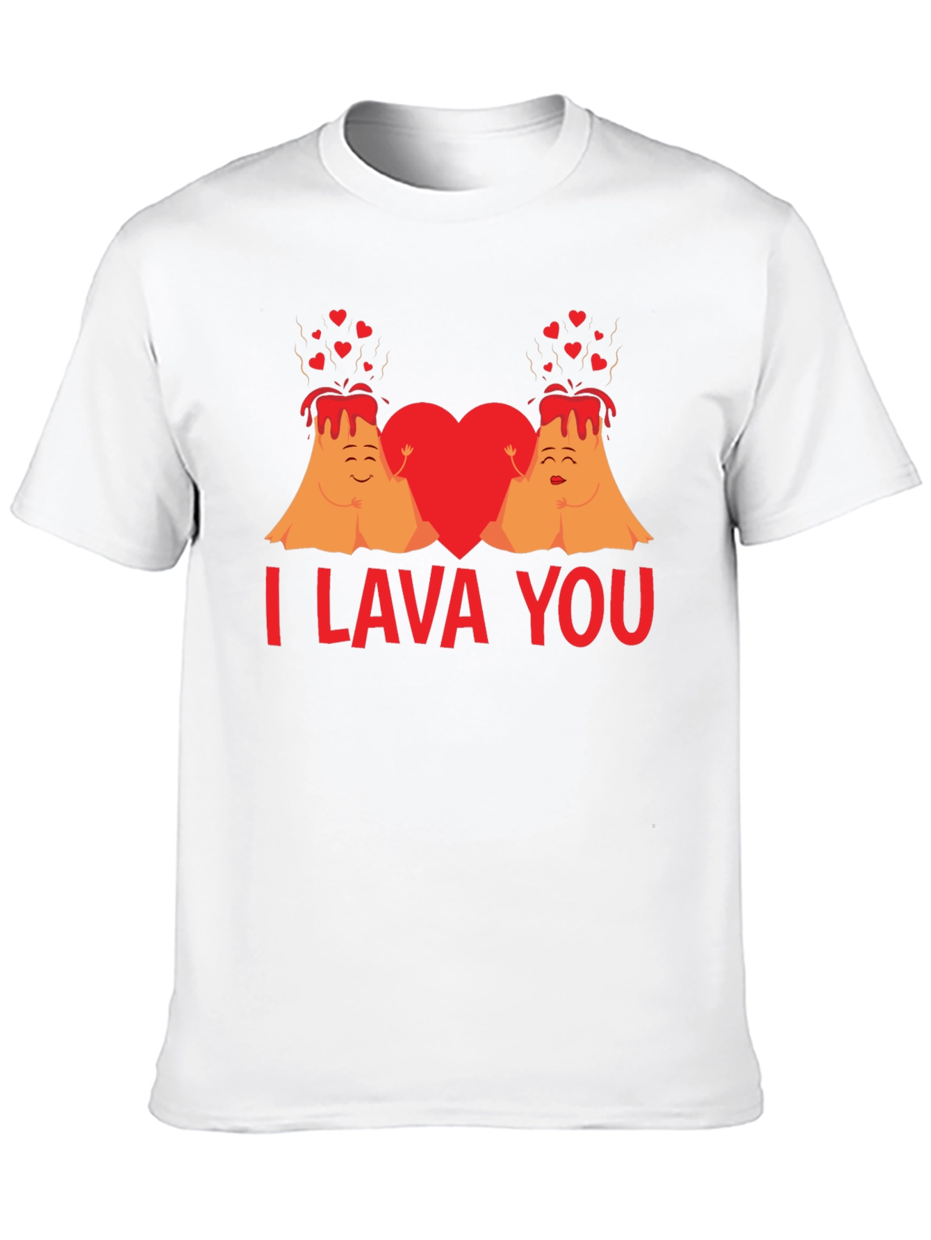 Black I Lava You Valentine's Day T-Shirt view 10