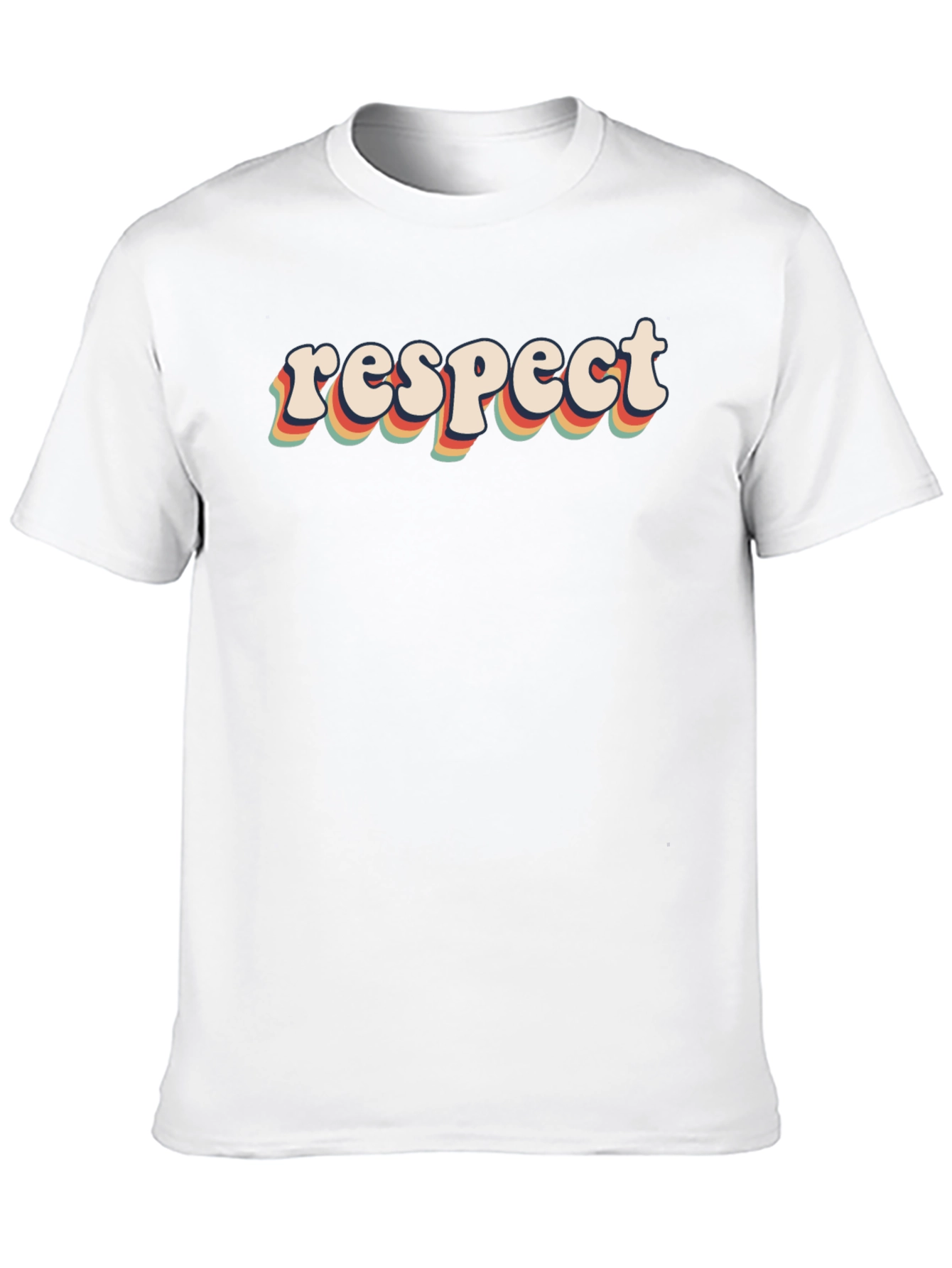 Black Retro Respect Graphic Tee - Black view 10
