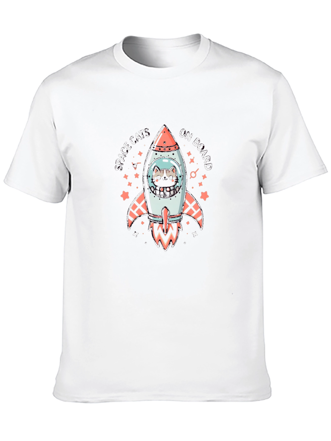 Space Cats Rocket Graphic Tee - 10