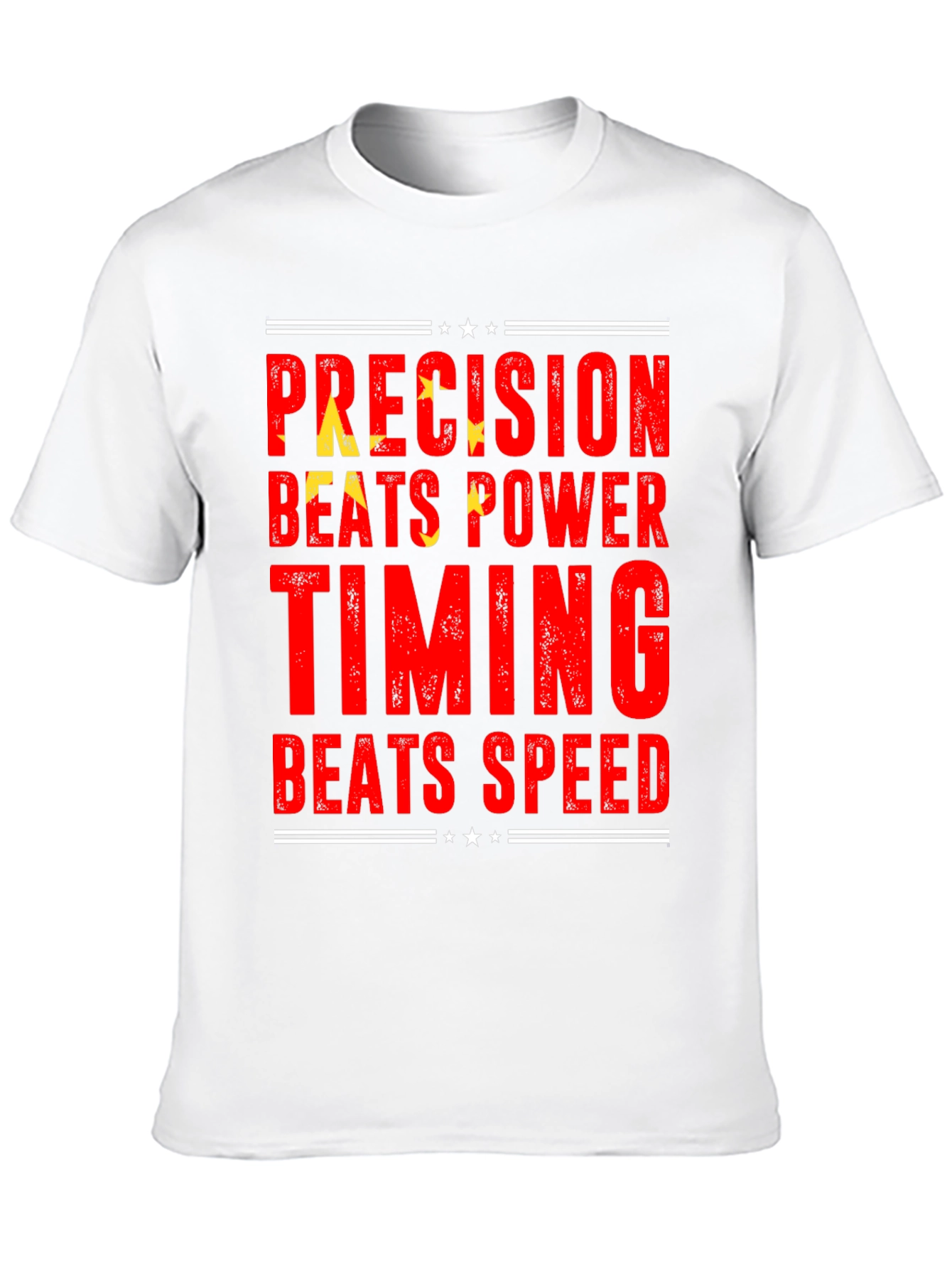 Black Precision Beats Power Timing Speed Tee view 10
