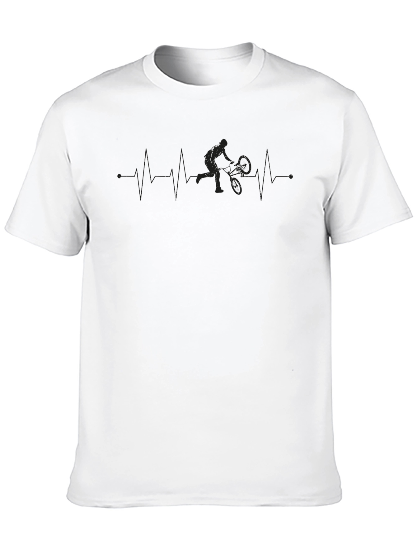 Tennis Player Heartbeat T-Shirt - Black - 10