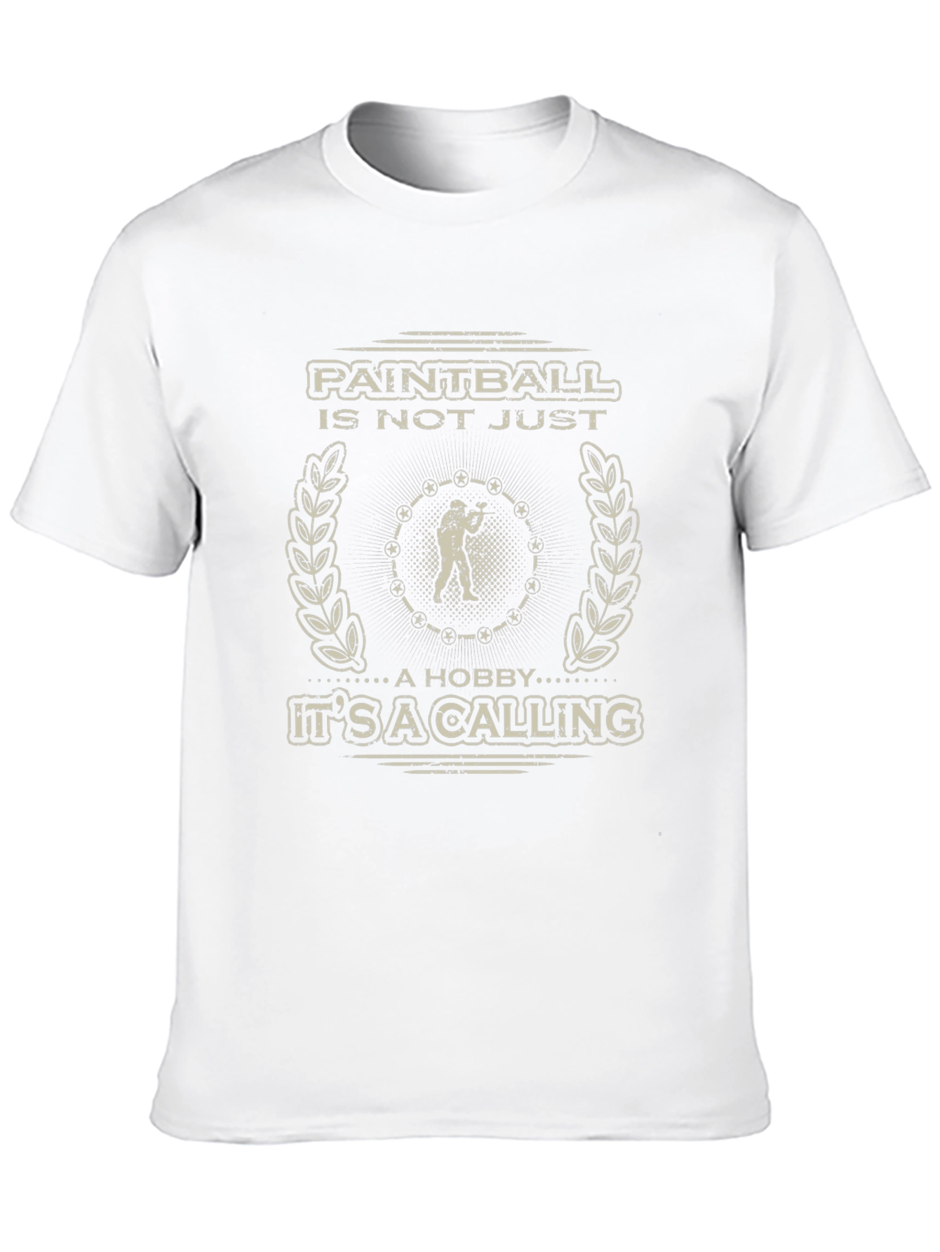 Black Paintball Calling T-Shirt - Black Graphic Tee view 10