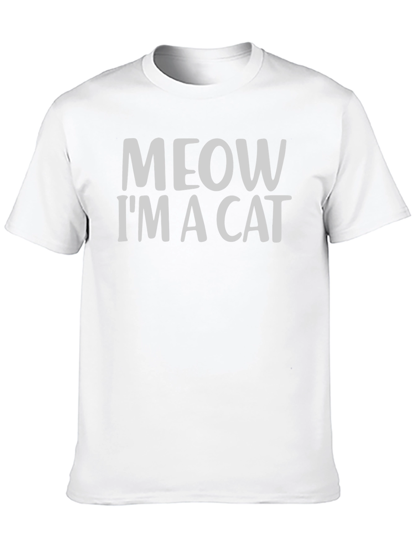 Black Meow I'm a Cat T-Shirt - Funny Novelty Tee view 10