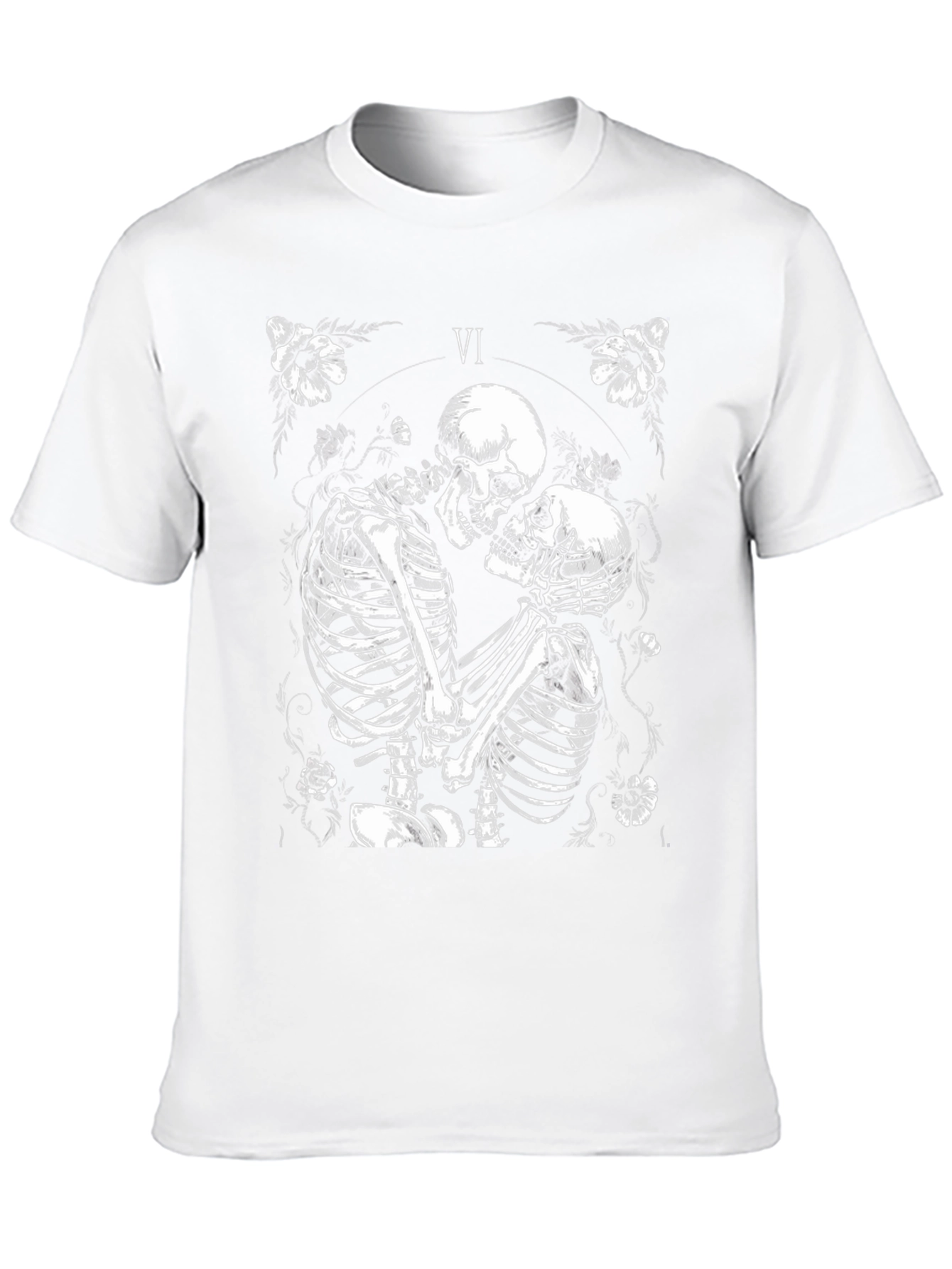 Black Skeleton Love T-Shirt view 10