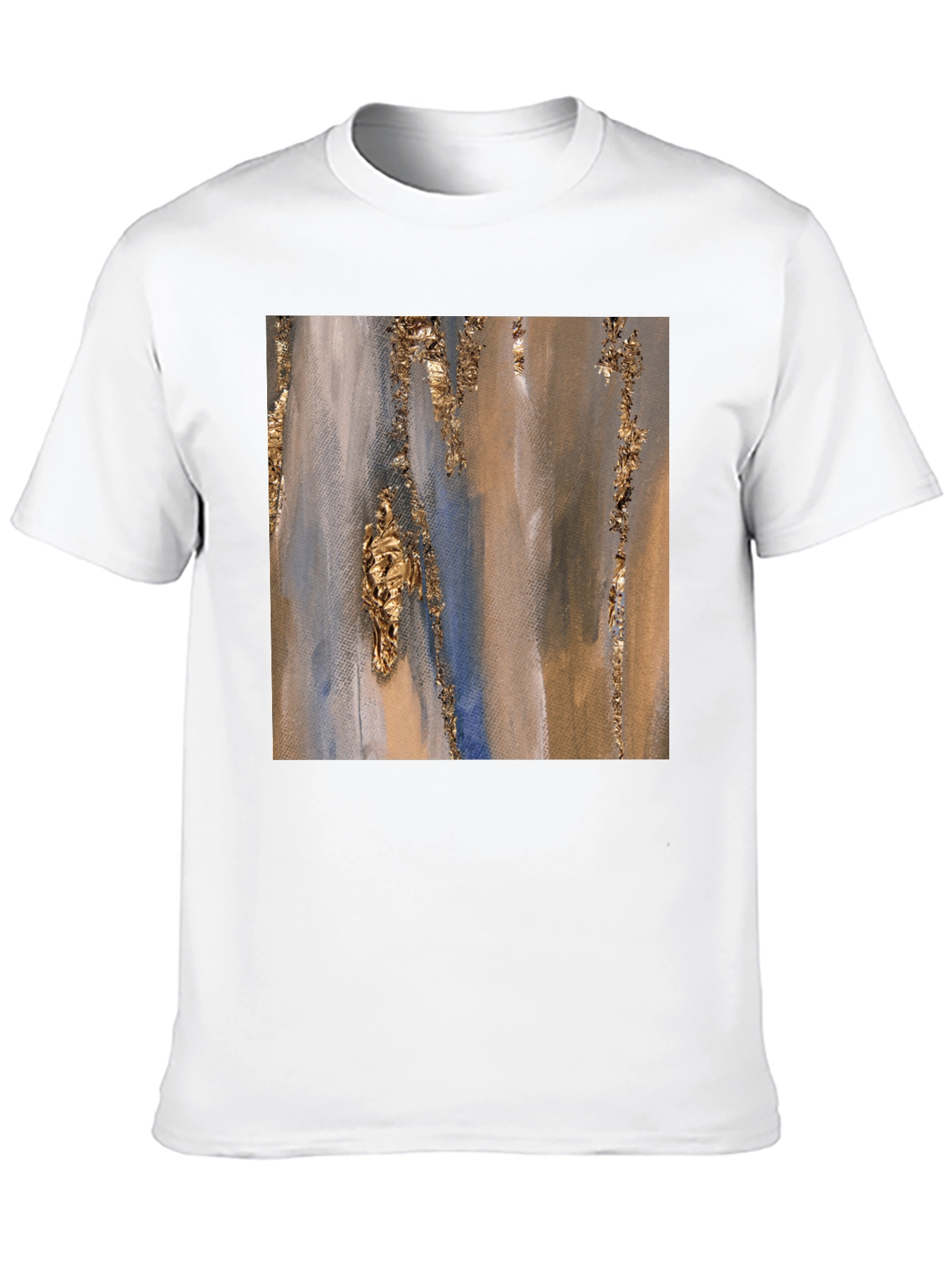 Black Abstract Art Print T-Shirt view 10