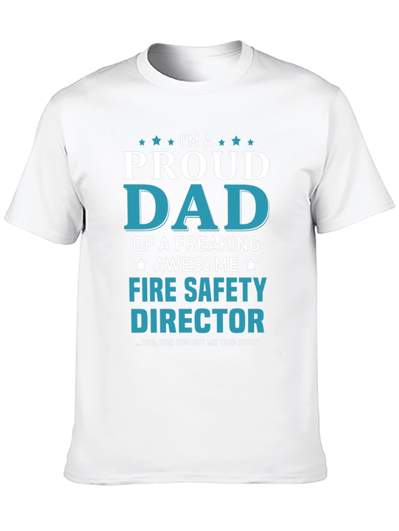 Black Proud Dad Fire Safety Director Graphic T-Shirt view 10