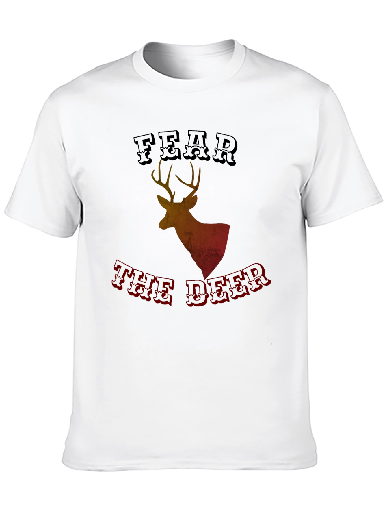 Black Fear the Deer Graphic Tee - Black view 10