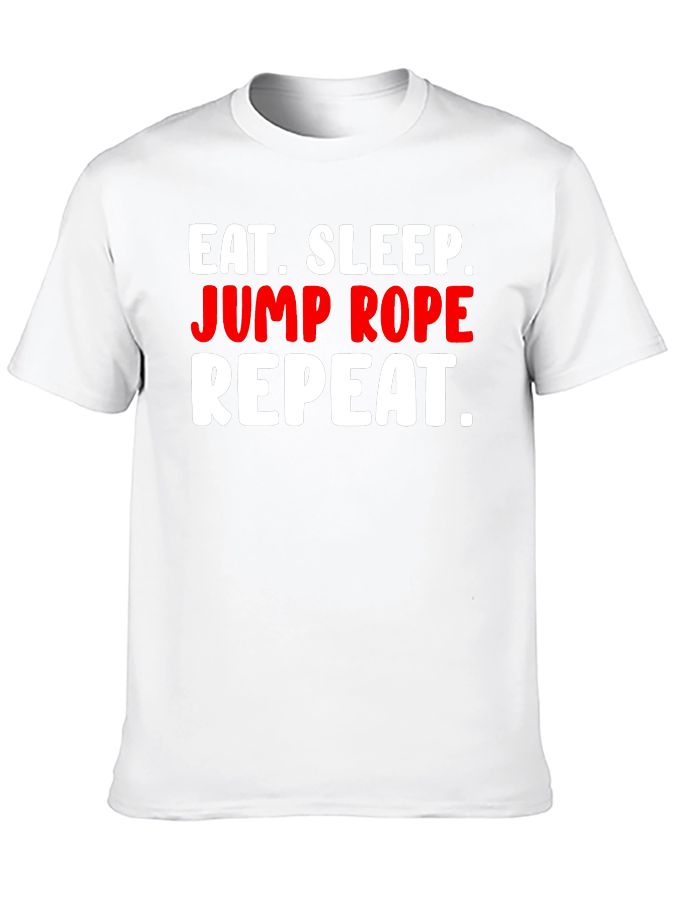 Black Eat Sleep Jump Rope Repeat T-Shirt view 10