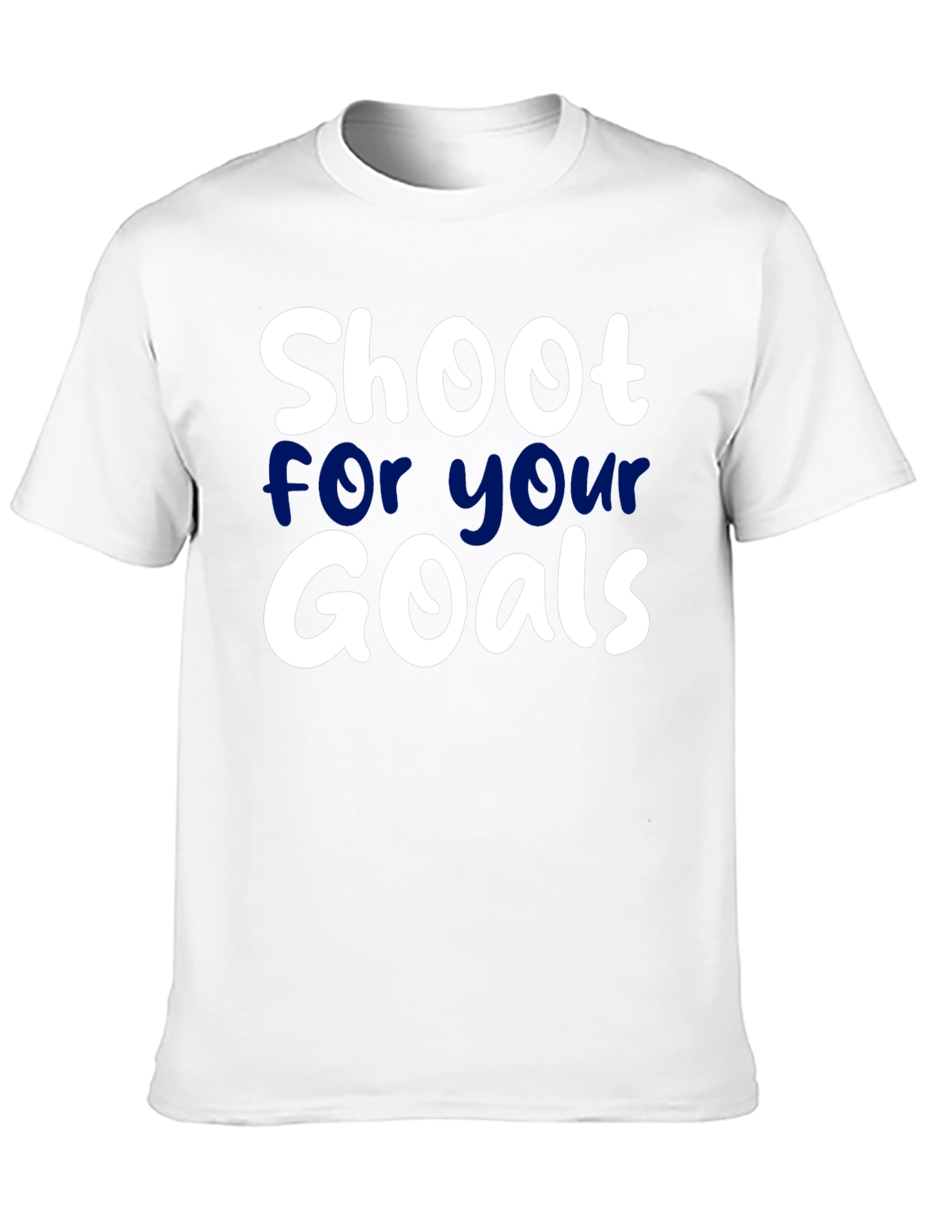 Black Shoot For Your Goals T-Shirt Black Cotton view 10