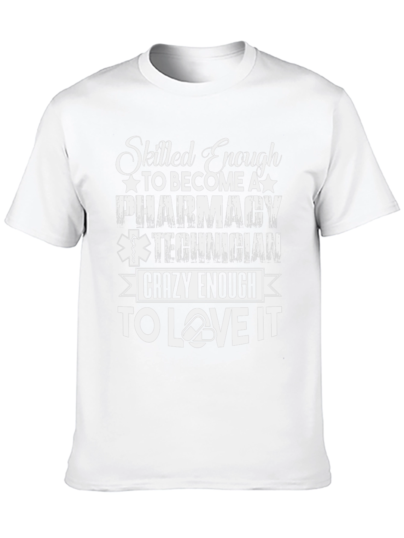 Black Pharmacy Technician Love T-Shirt view 10