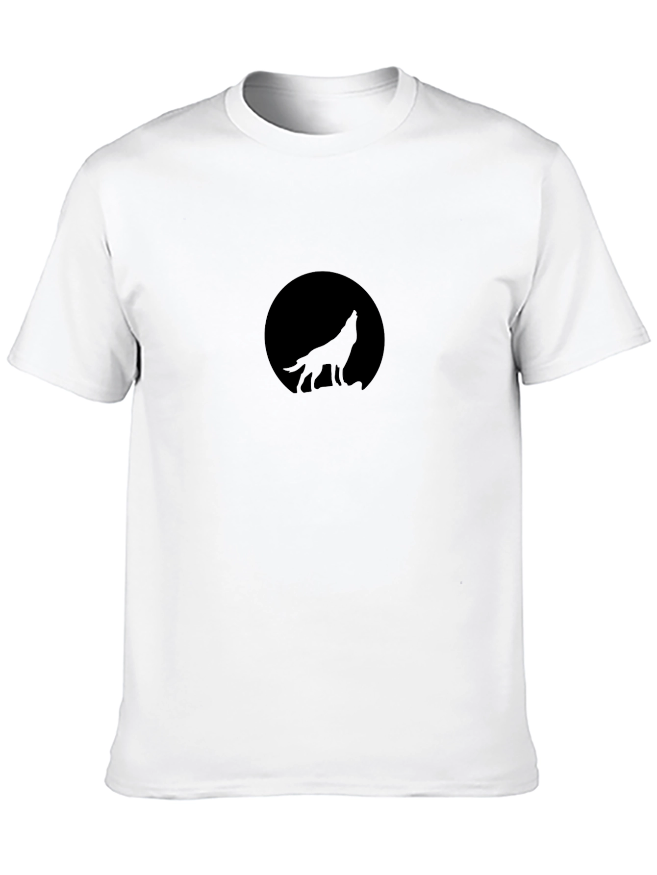 Black Black Wolf Silhouette T-Shirt view 10