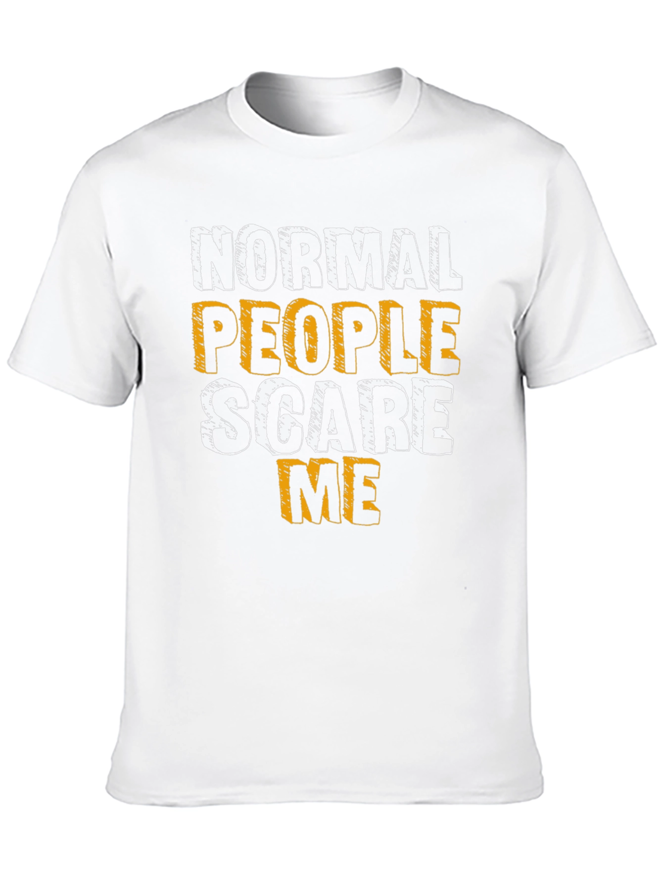 Black Normal People Scare Me T-Shirt view 10