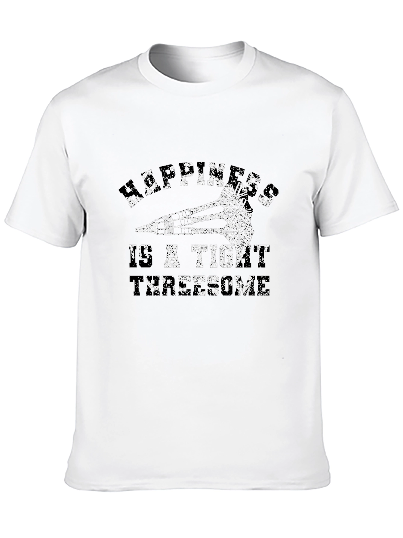 Black Happiness is a Tight Turretome Black T-Shirt view 10