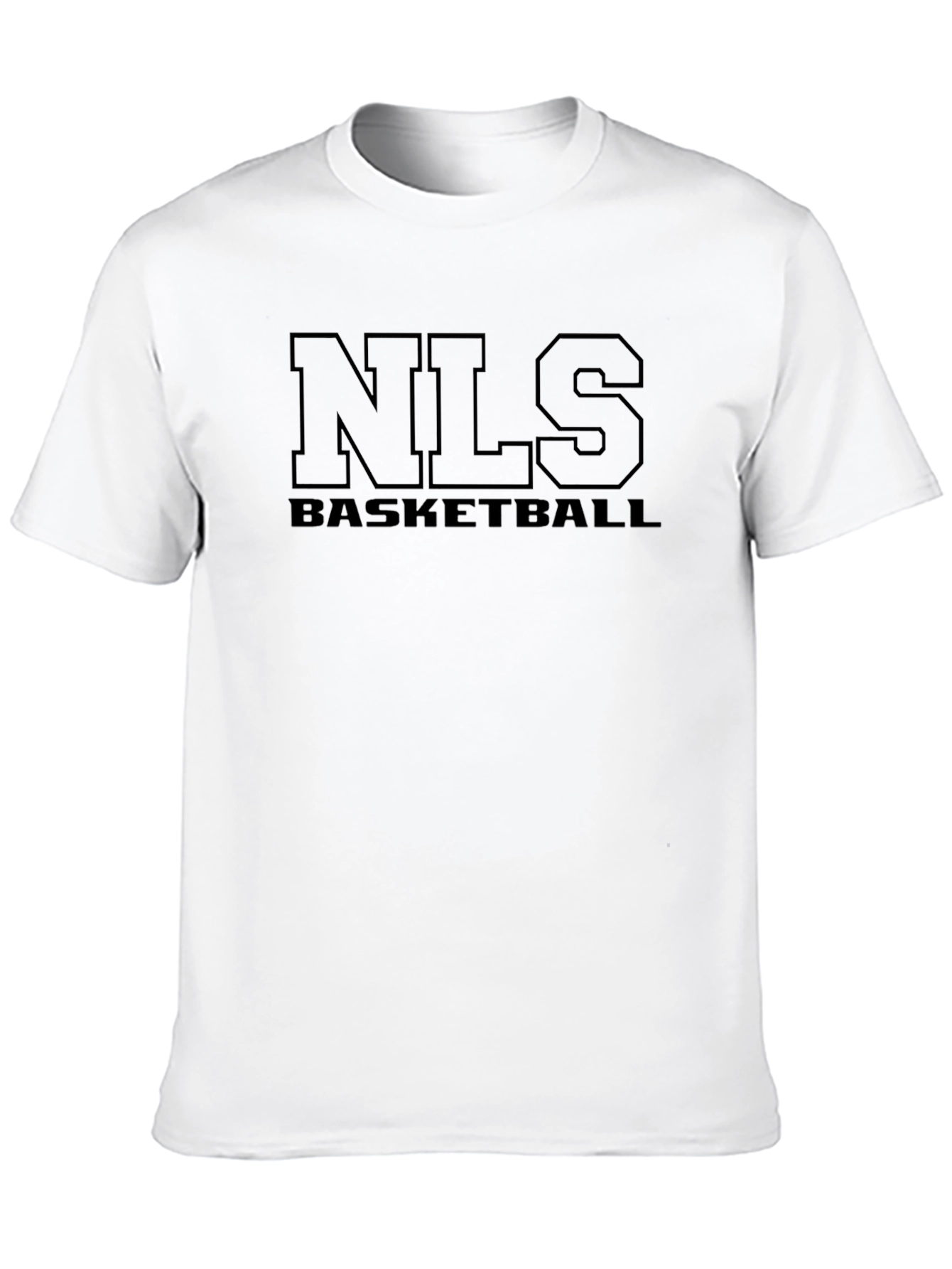 Black NLS Basketball Graphic T-Shirt - Black Cotton Tee view 10