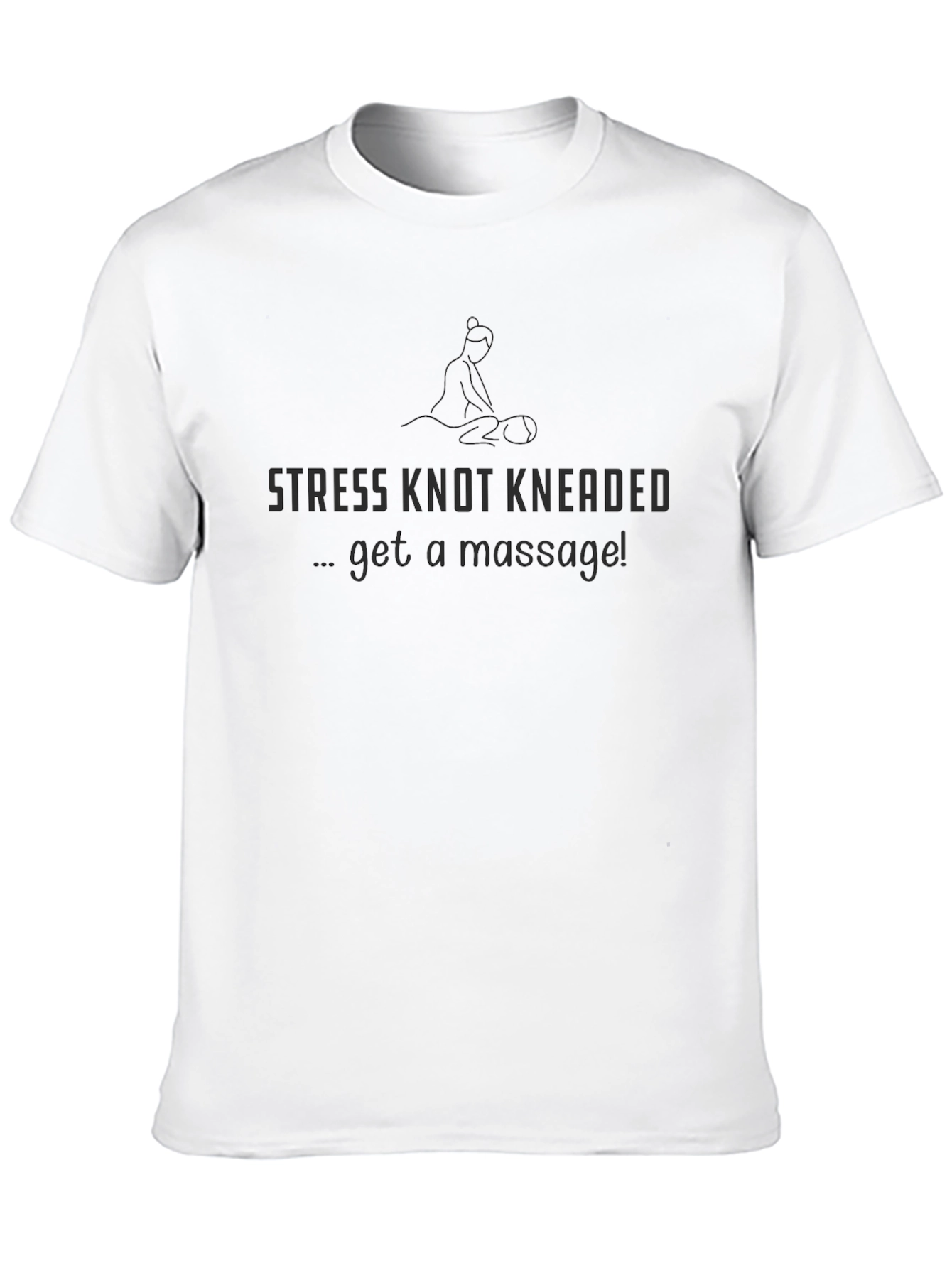 Black Stress Knot Kneaded Massage T-Shirt view 10