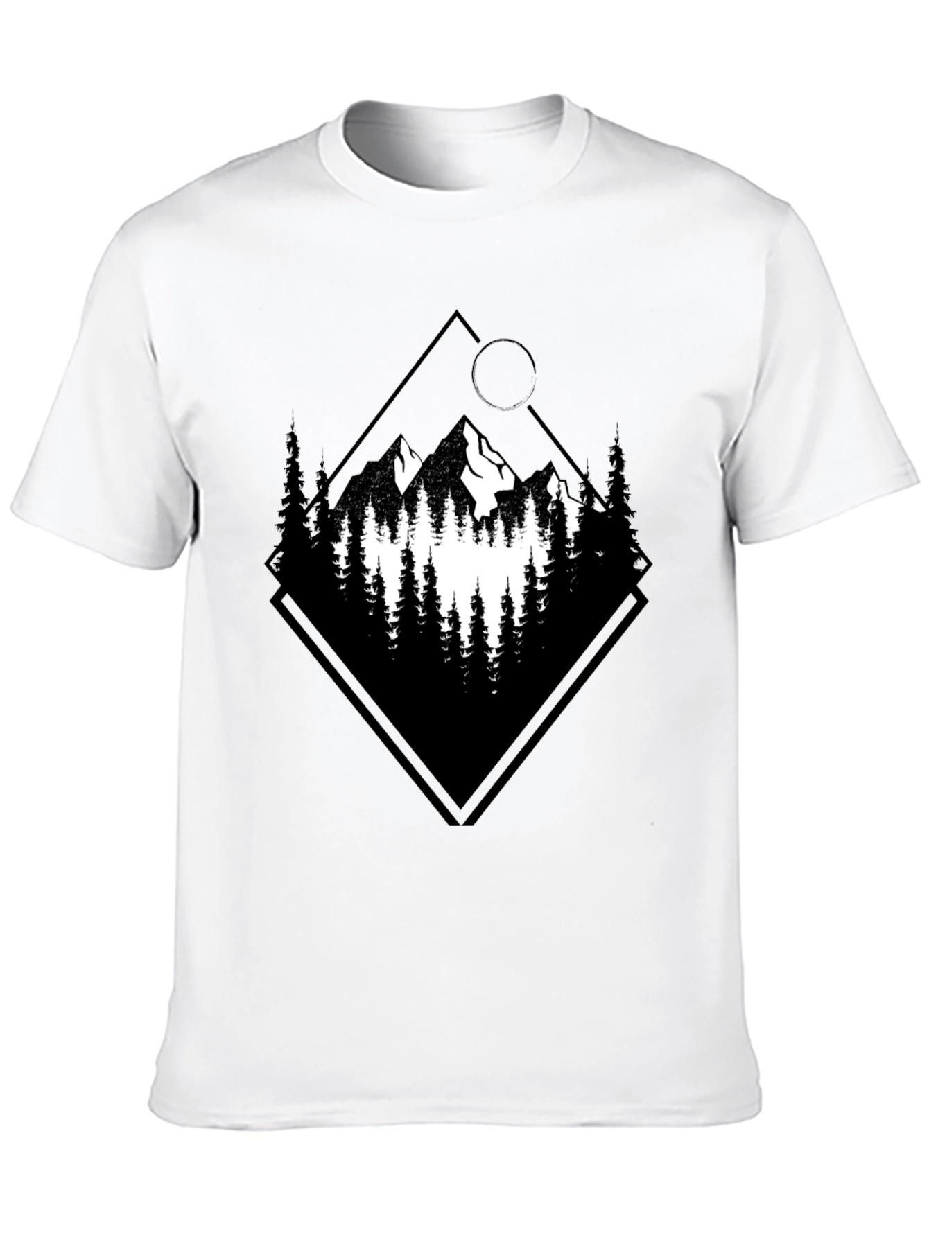 Black Mountain Graphic Tee - Nature Inspired Design view 10