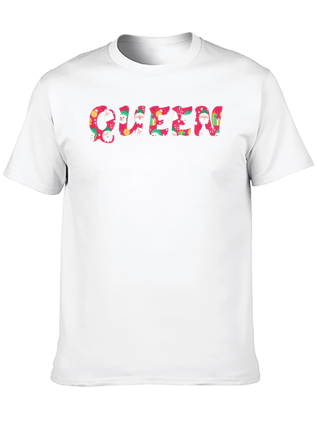 Festive "Queen" Graphic Tee - Holiday Edition - 10