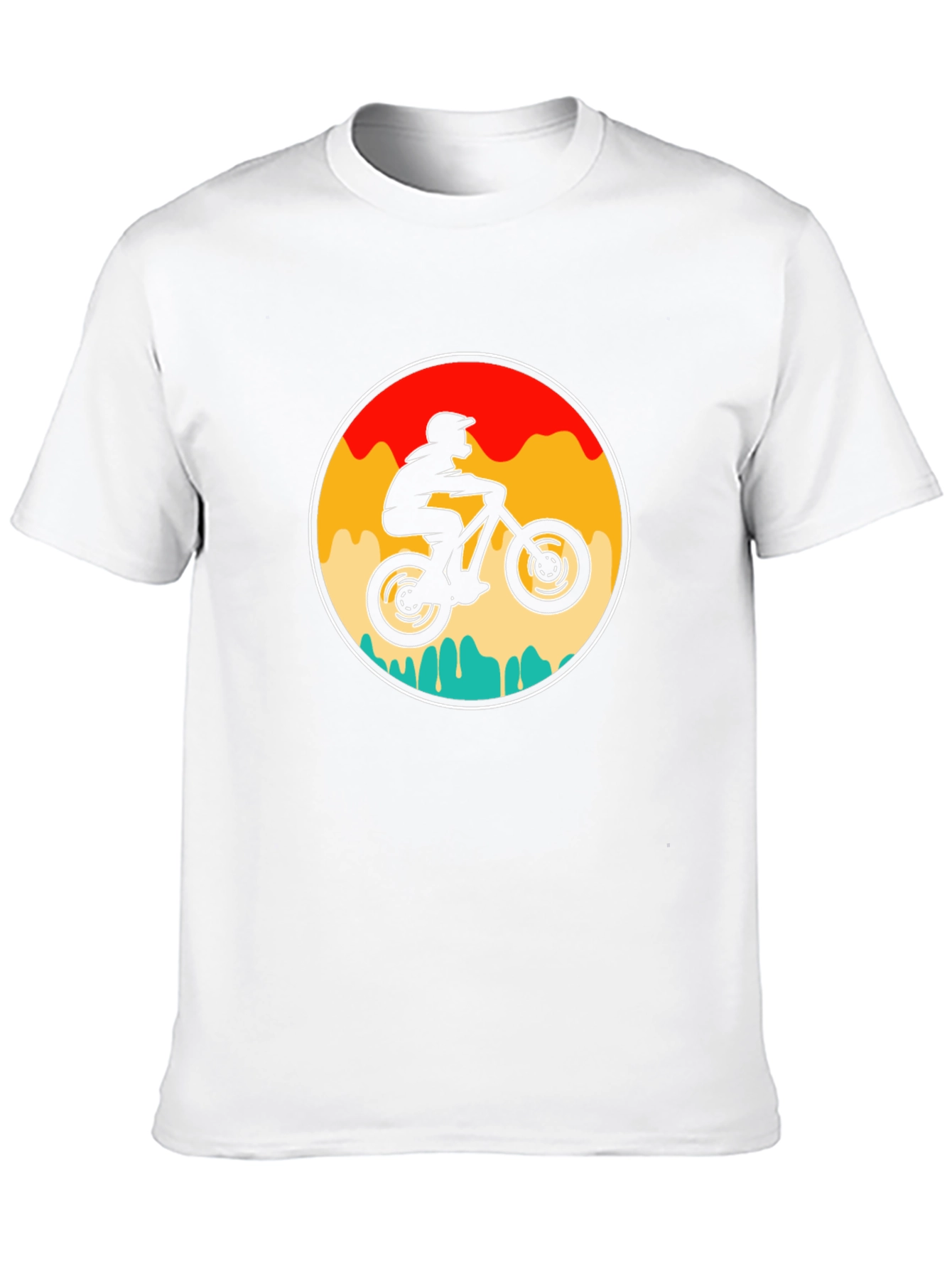 Black Mountain Biker Graphic Tee - Retro Style view 10