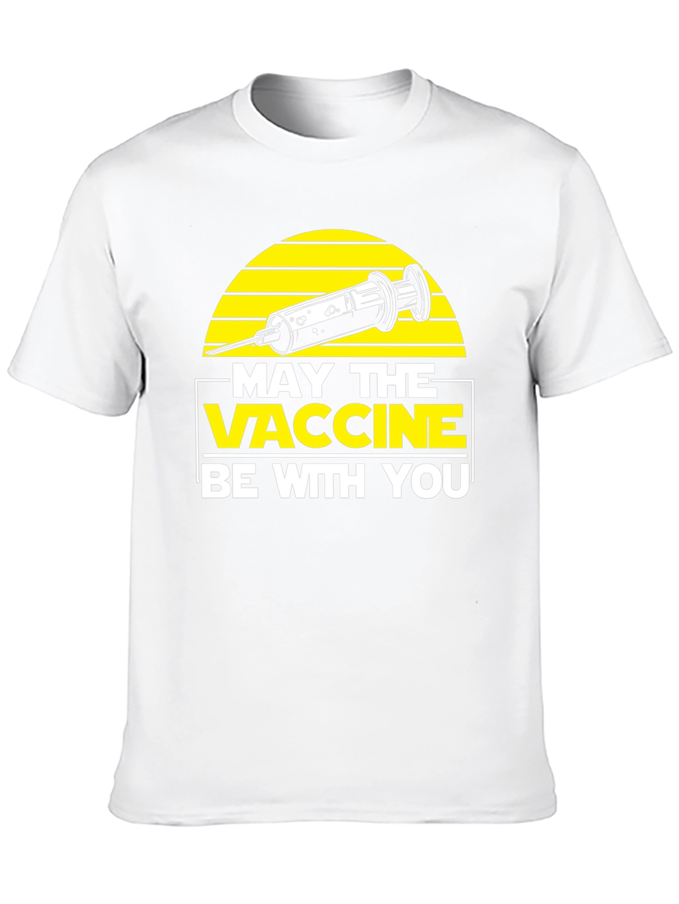 Black May the Vaccine Be With You T-Shirt  view 10
