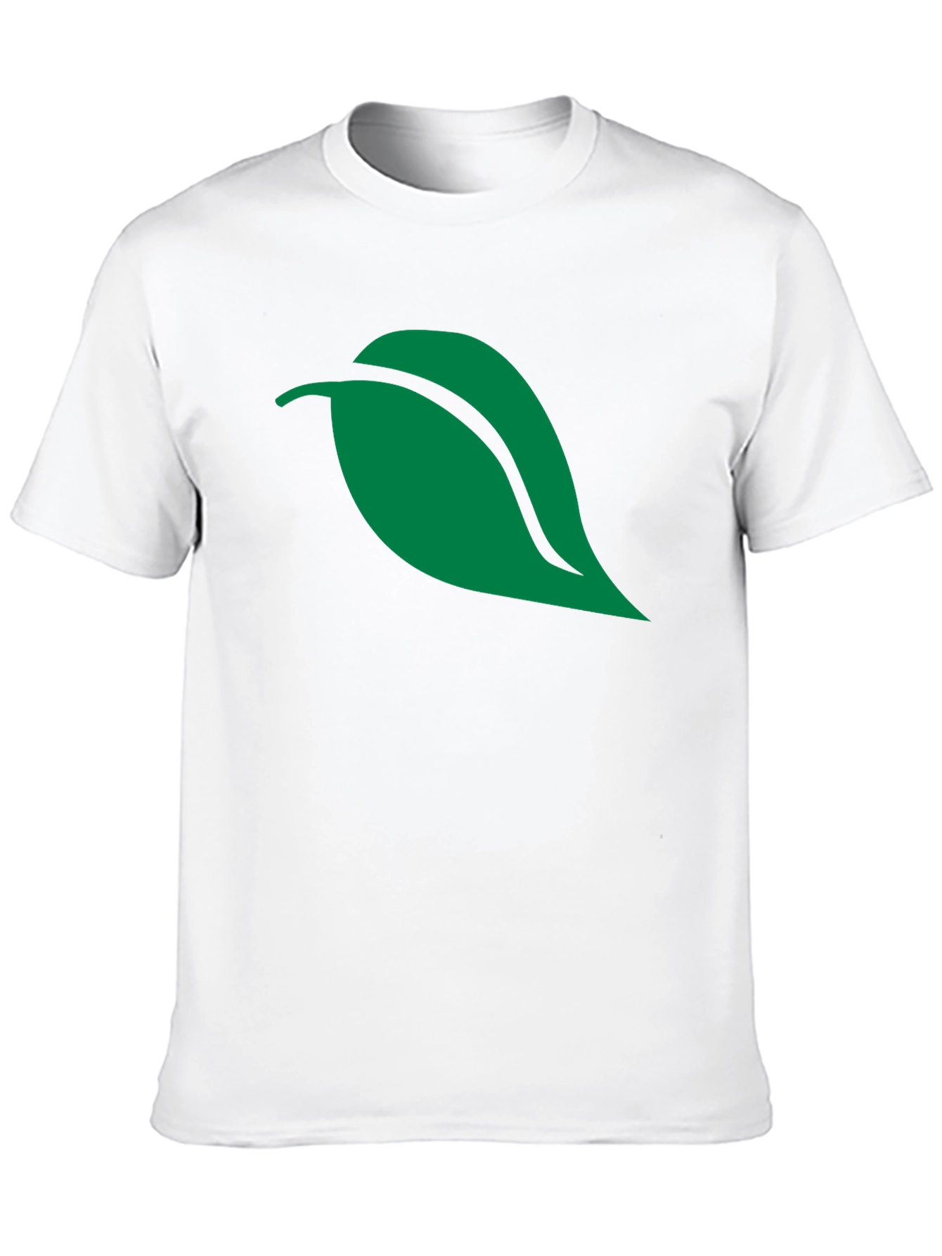 Black Green Leaf Graphic Black T-Shirt view 10