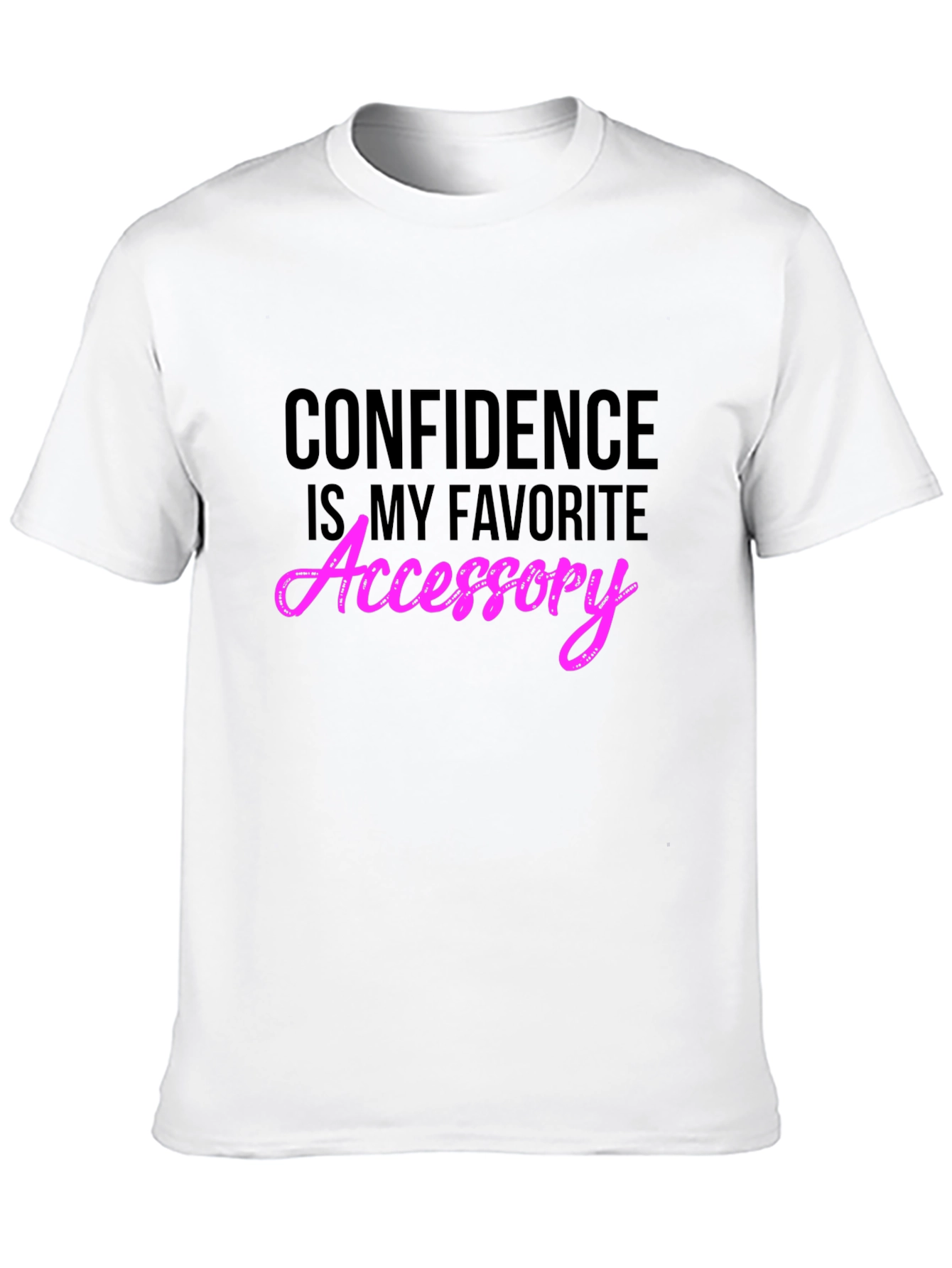 Black Confidence Accessory Black T-Shirt view 10