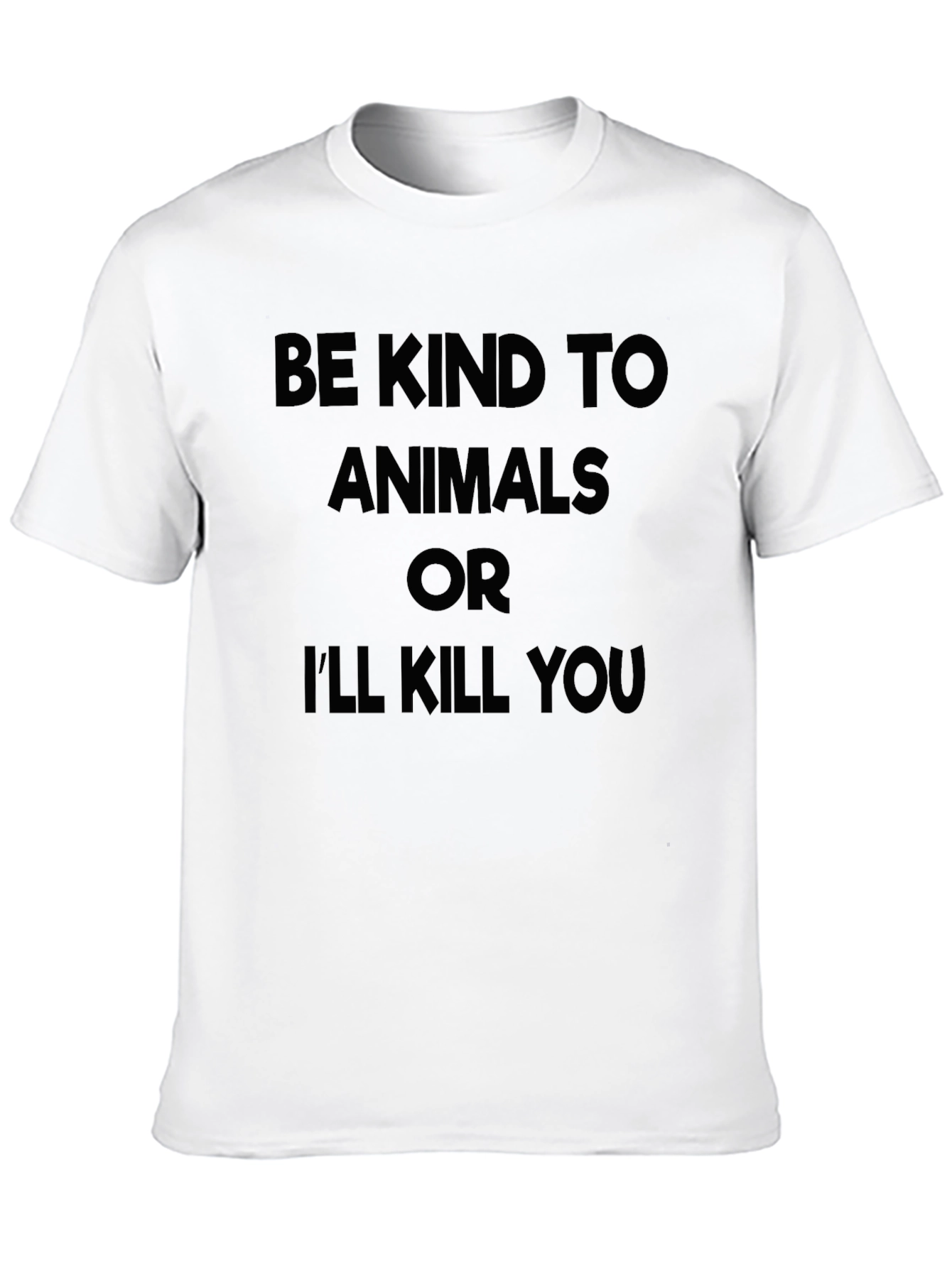Black Be Kind to Animals Graphic T-Shirt view 10
