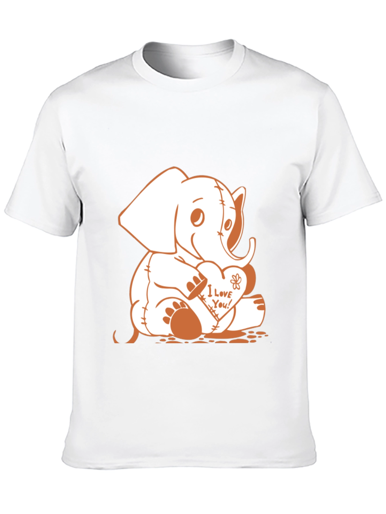 Black Elephant 'I Love You!' Graphic T-Shirt view 10