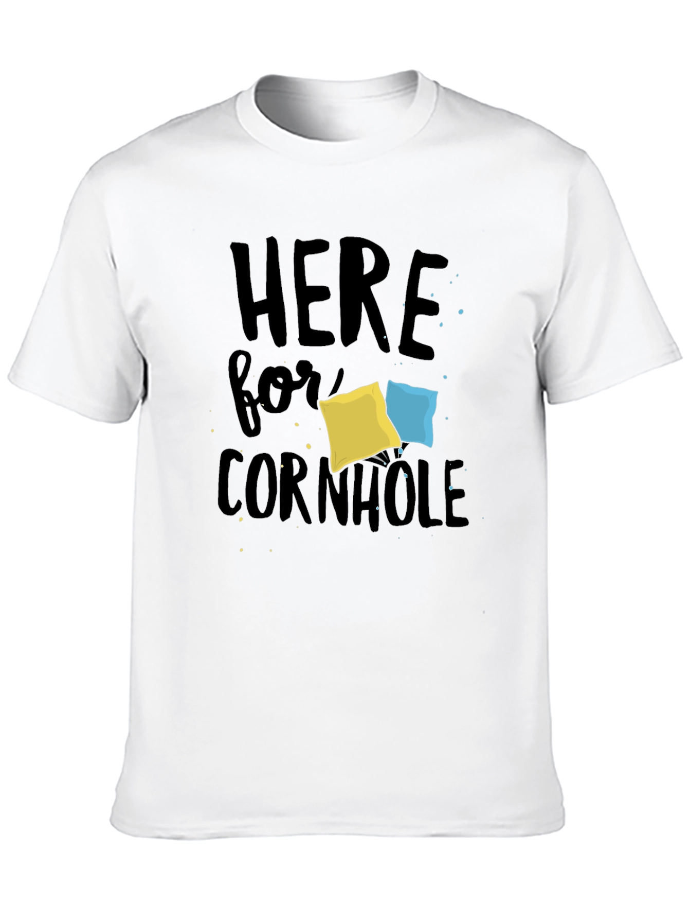 Black Here for Cornhole T-Shirt view 10