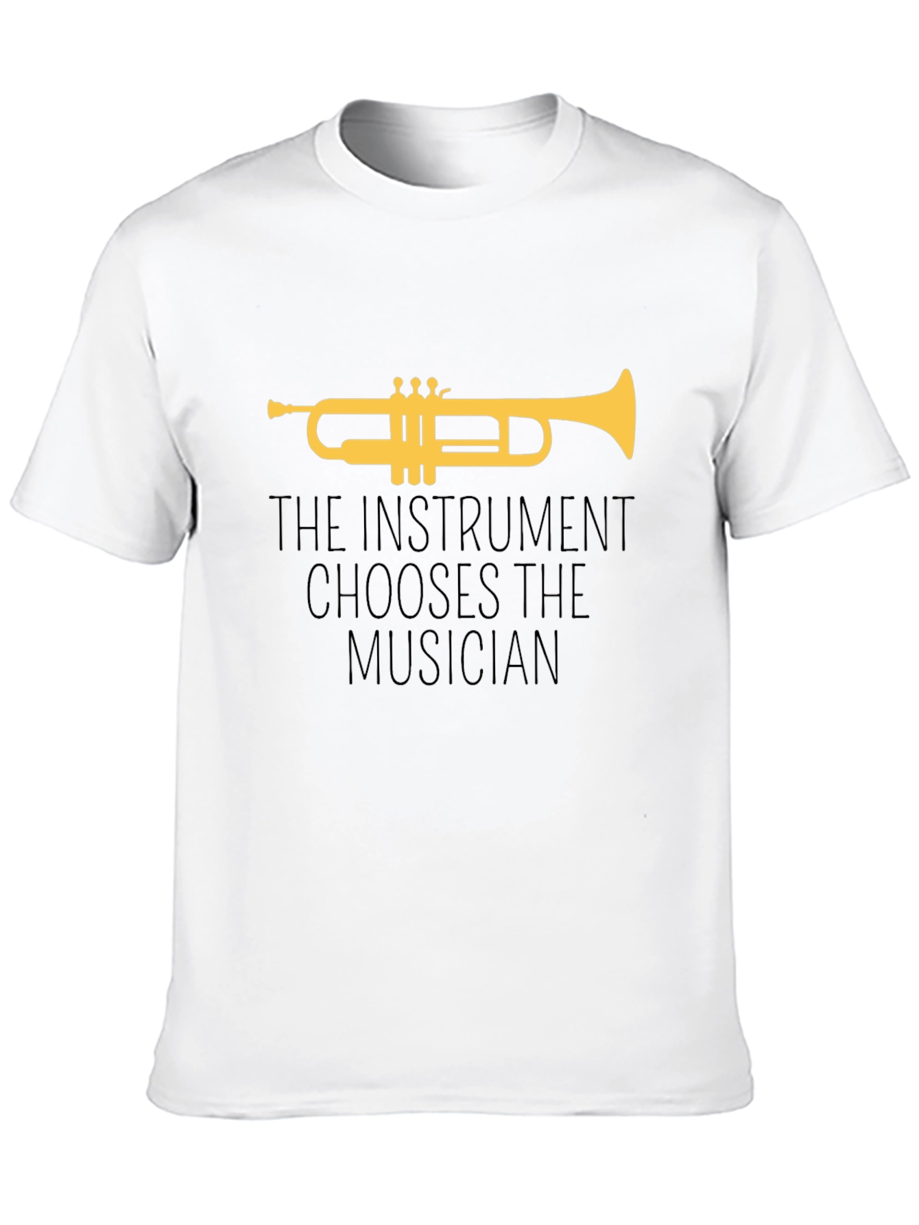 Black Trumpet Musician Graphic Tee view 10