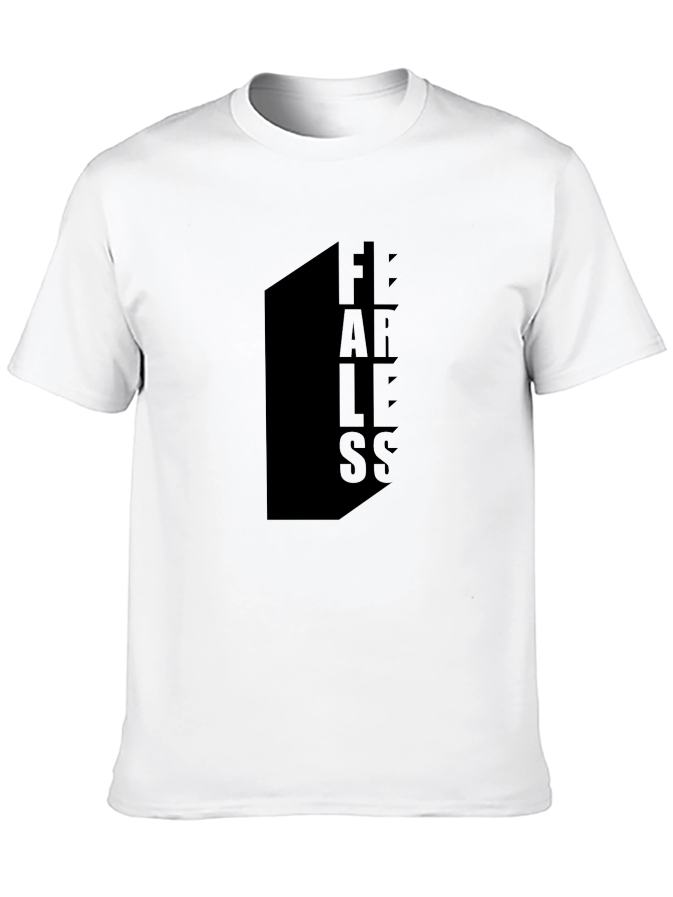 Black Fearless Black Graphic Tee view 10
