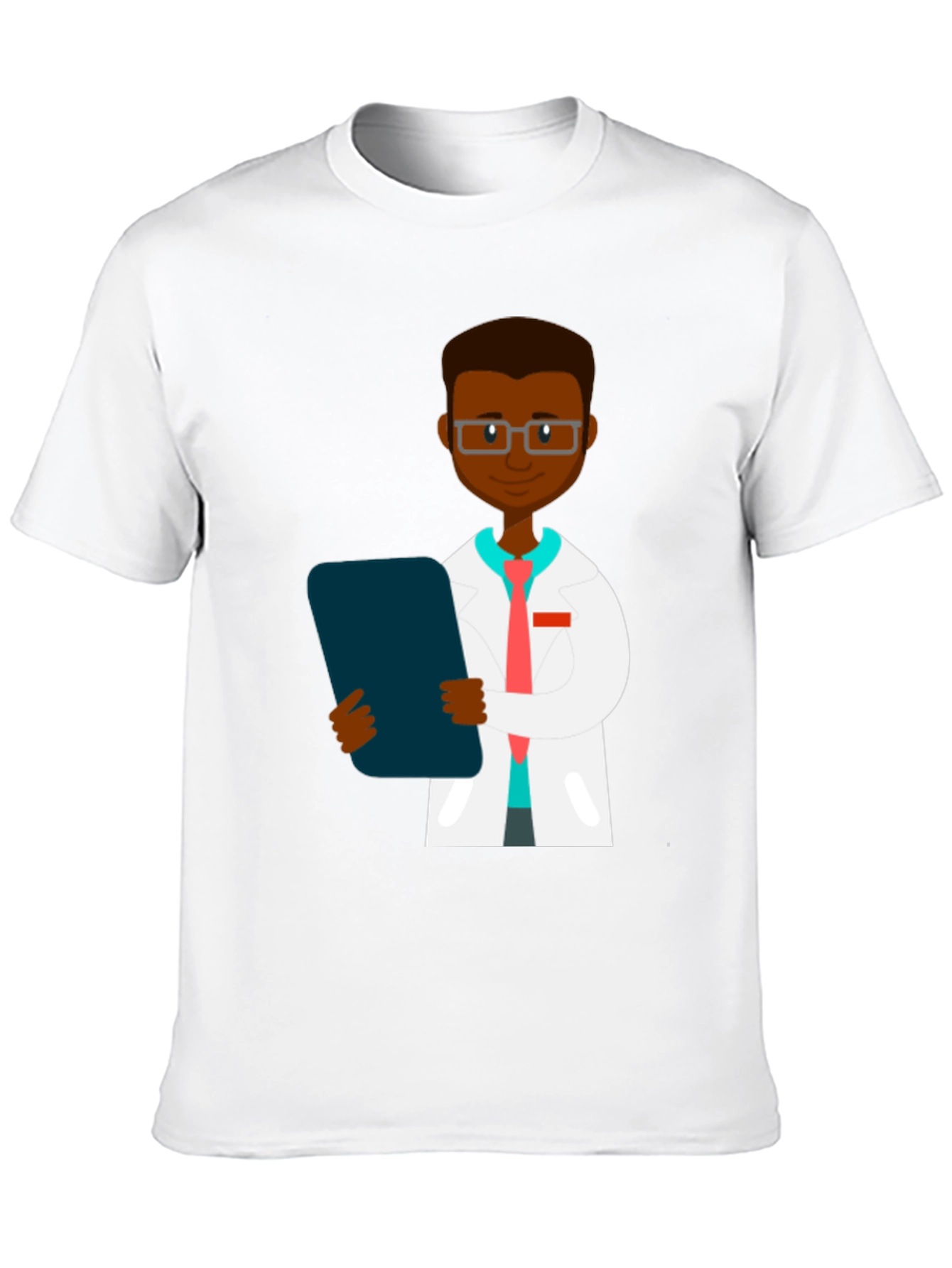 Black Doctor Graphic Tee - Black Unisex T-Shirt view 10