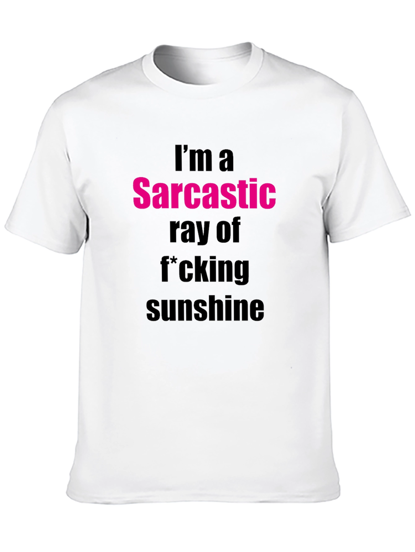 Black Sarcastic Sunshine Graphic Tee - Funny Sarcasm T-Shirt view 10