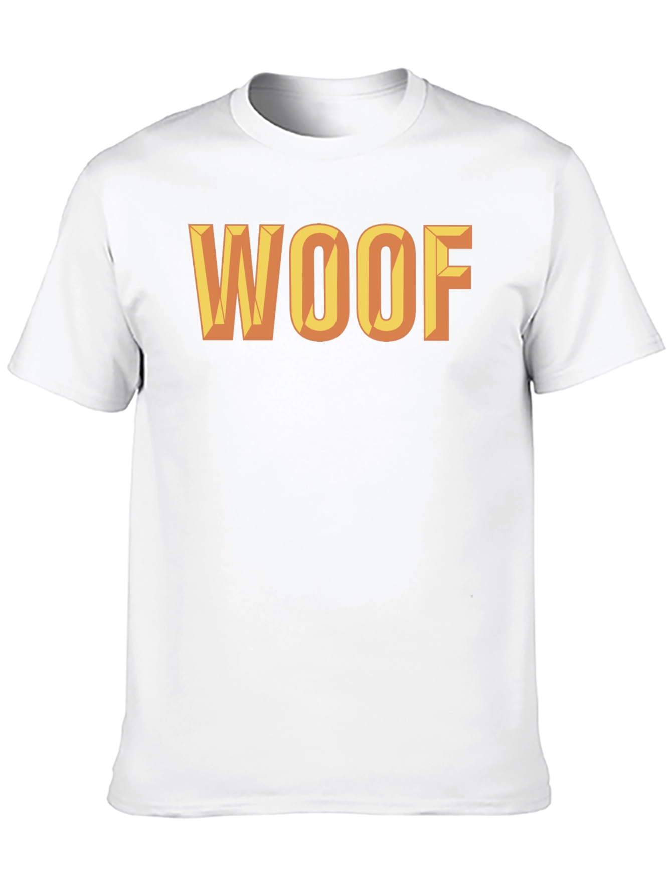 Black WOOF Graphic Tee - Bold Statement Shirt view 10