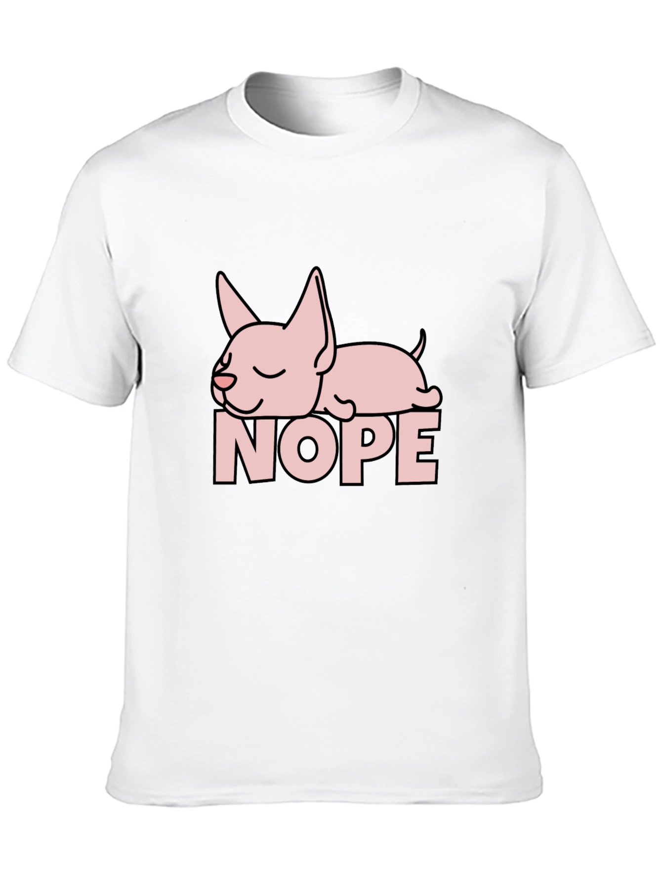 Black Nope Sloth T-Shirt - Funny Animal Graphic Tee view 10