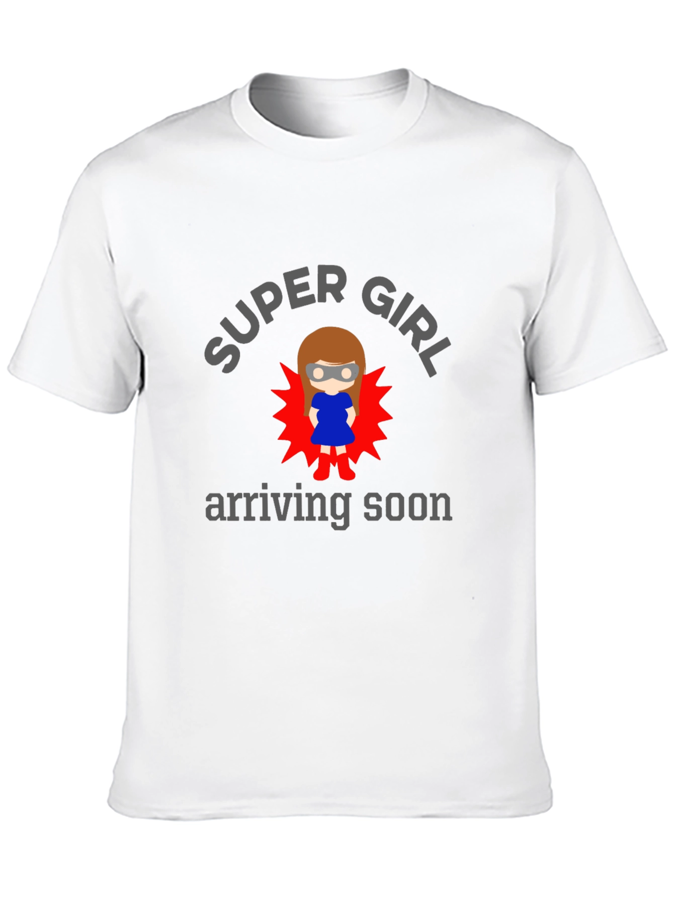 Black Super Girl Arriving Soon Graphic T-Shirt view 10