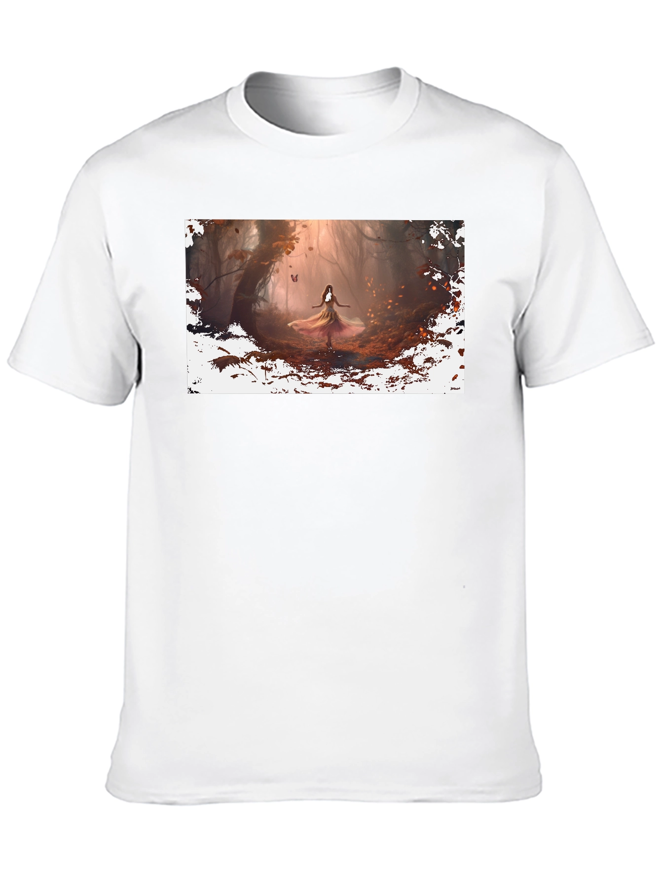 Black Enchanted Forest Graphic Tee - Black view 10