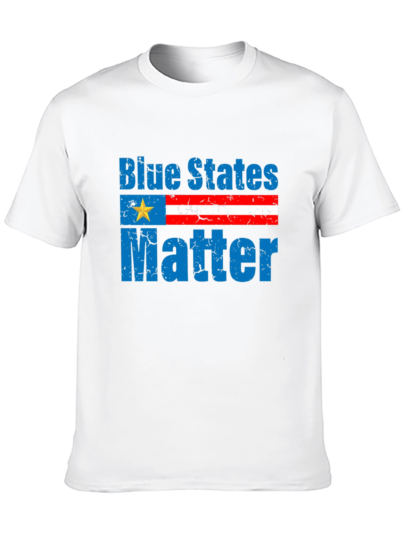 Black Blue States Matter Graphic T-Shirt view 10