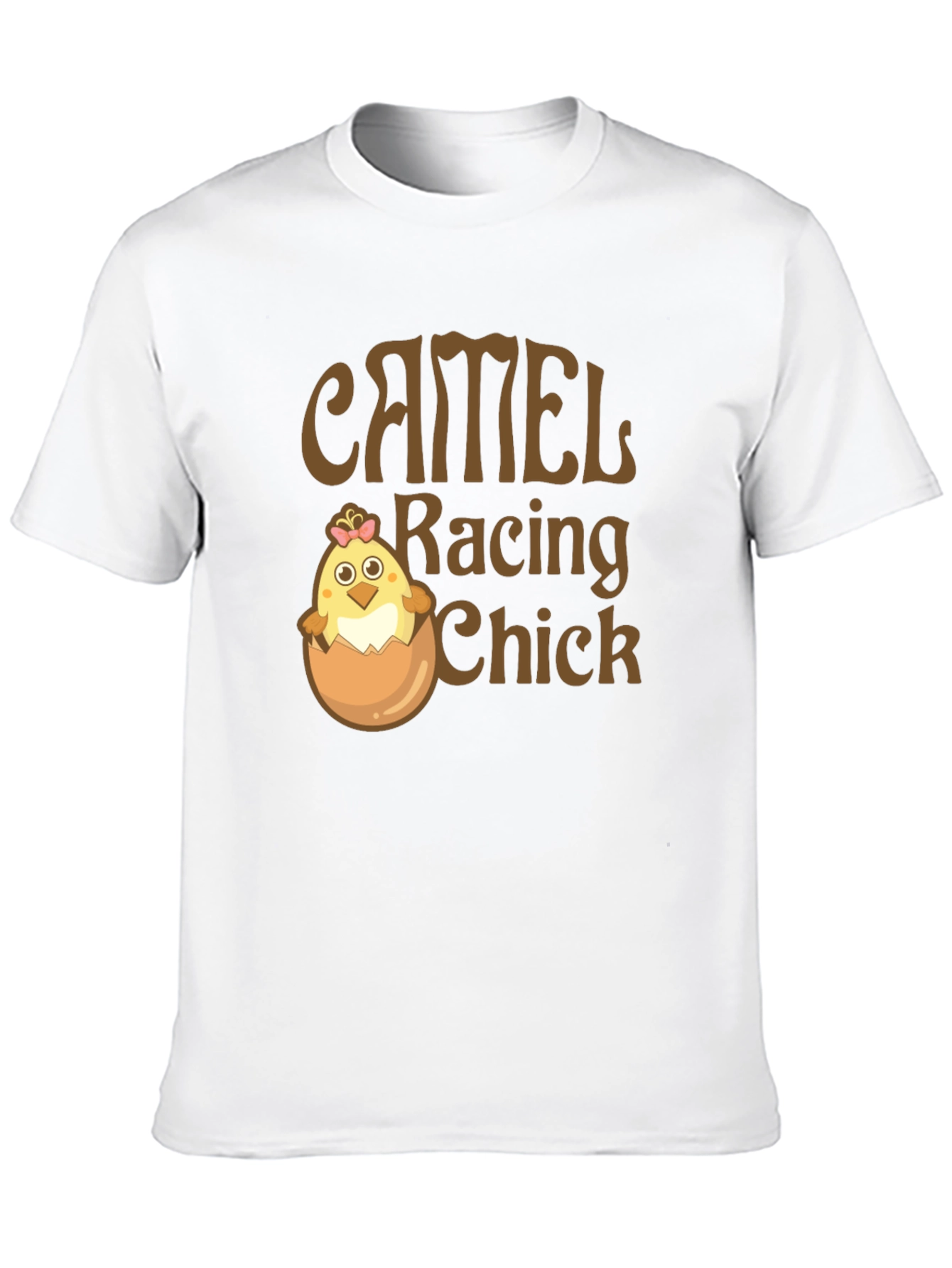 Black Camel Racing Chick Funny T-Shirt view 10
