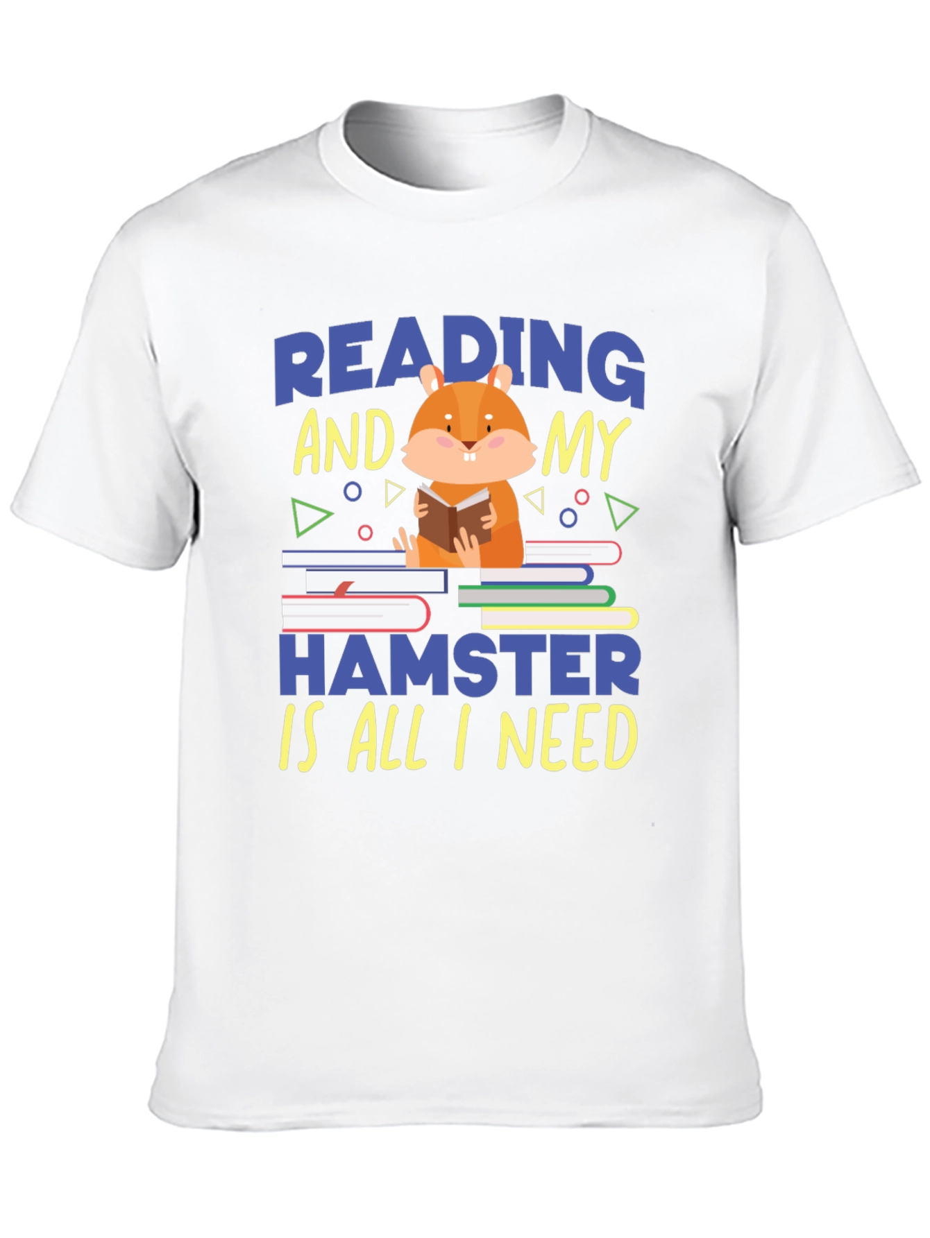 Black Reading Hamster T-Shirt - Cute Book Lover Tee view 10