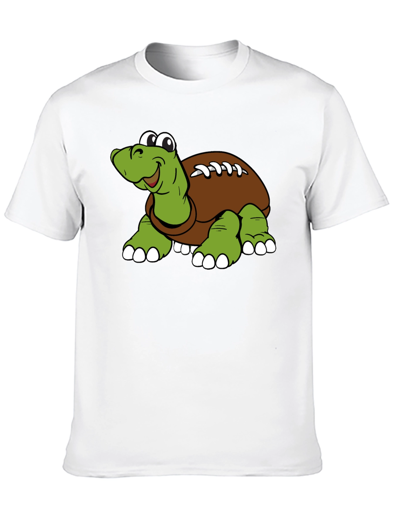 Black Cartoon Football Turtle Graphic T-Shirt view 10