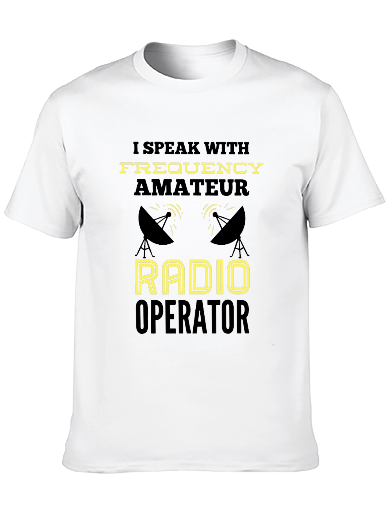 Black Amateur Radio Operator T-Shirt - Funny Ham Radio Tee view 10