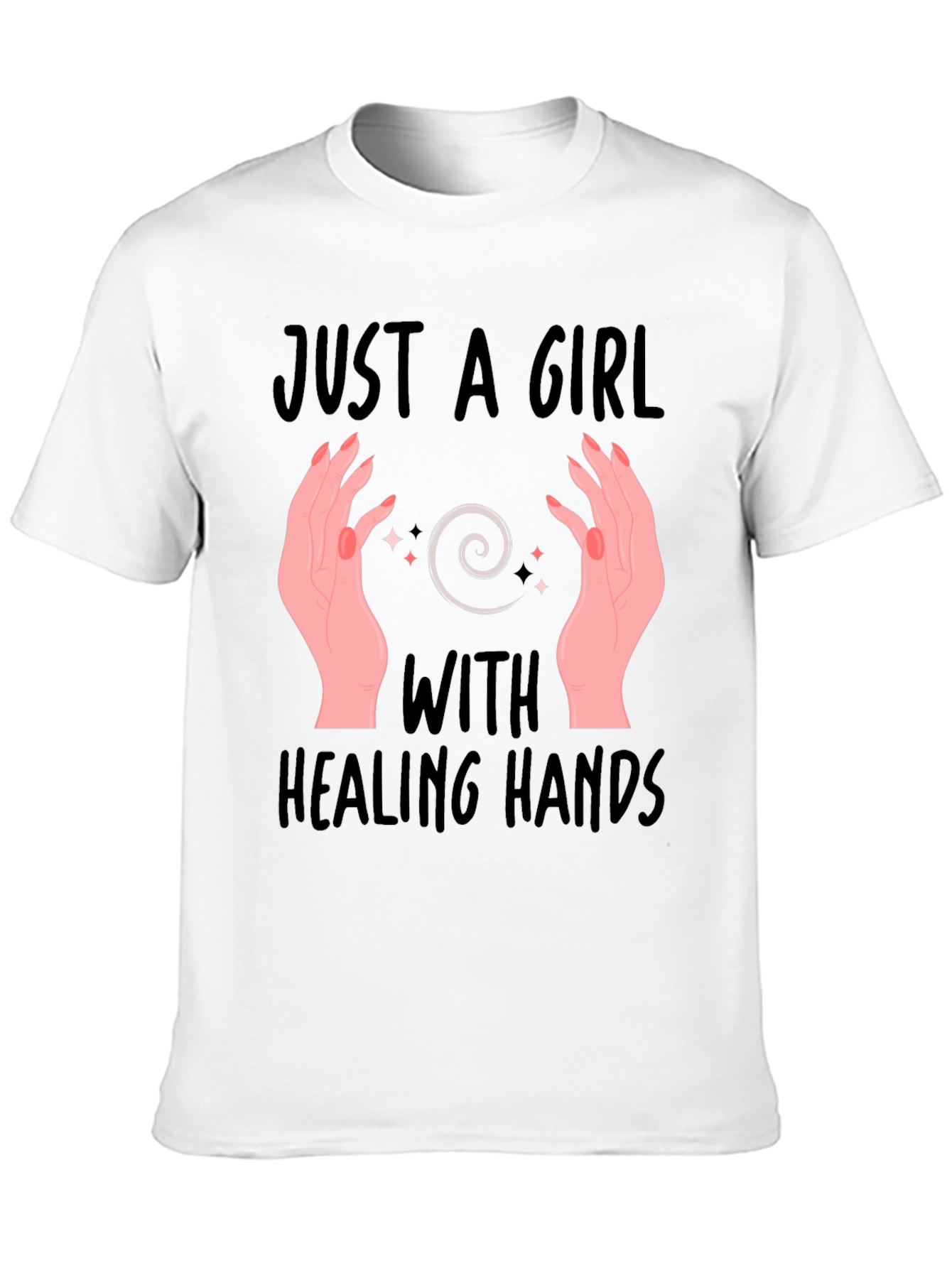 Healing Hands Graphic T-Shirt - Spiritual Design - 10